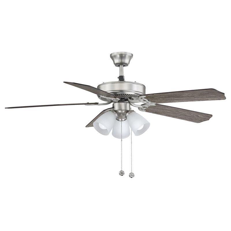 52 Inch Ceiling Fan with Light Kit by Meridian Lighting