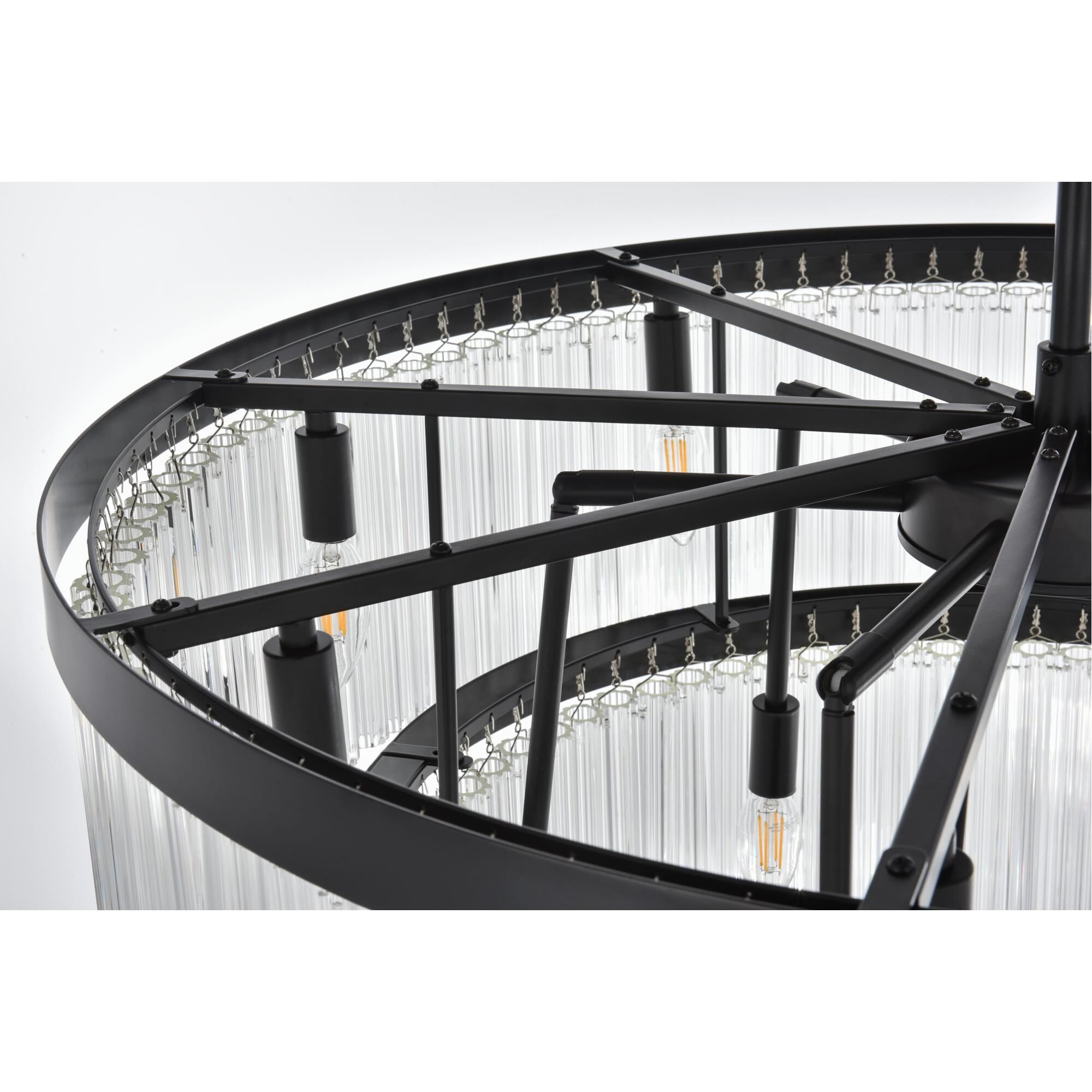 Shown in Black  finish and Rc crystal and Clear glass