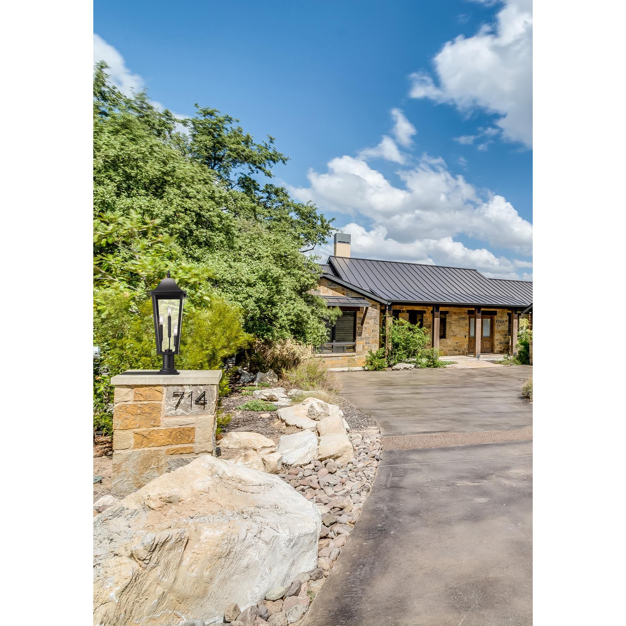 Gannon 29 Inch Outdoor Pier Lamp by Z Lite