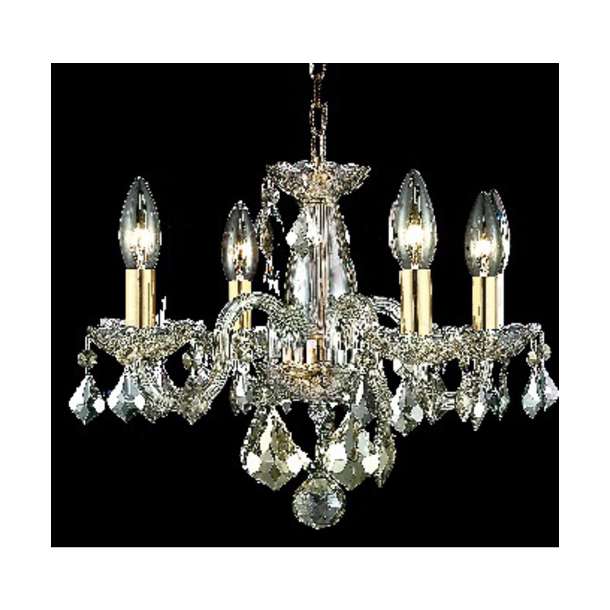 Rococo 15 Inch 4 Light Mini Chandelier by Elegant Lighting