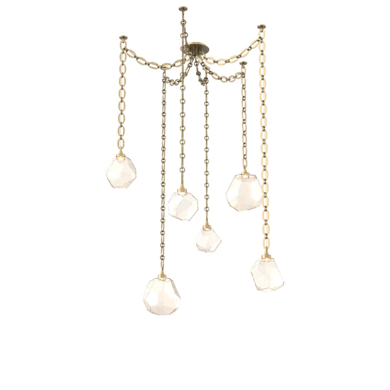 Levi Wilson Gem 17 Inch Multi Pendant Light by Hammerton Studio