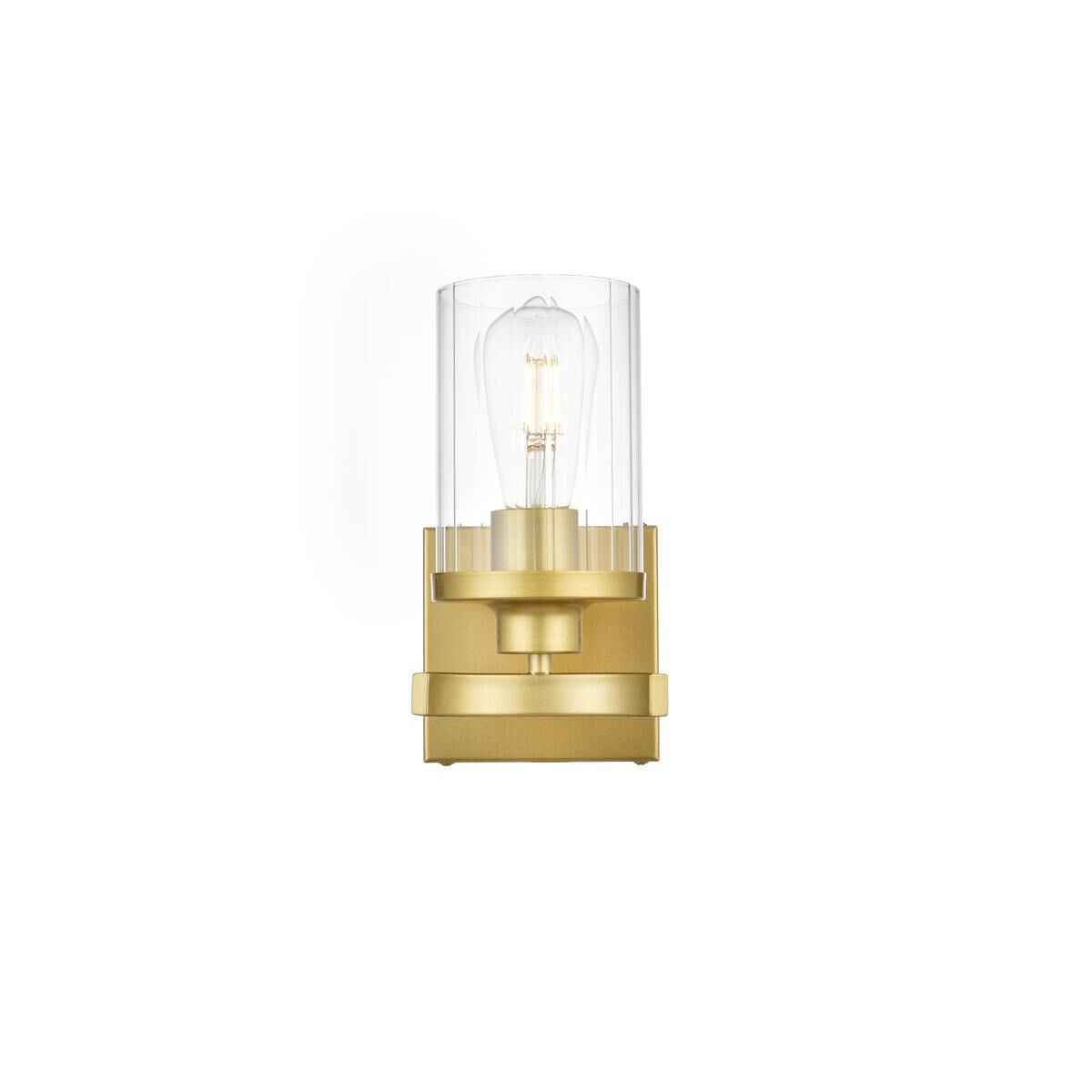 Shown in Brass  finish and Clear glass