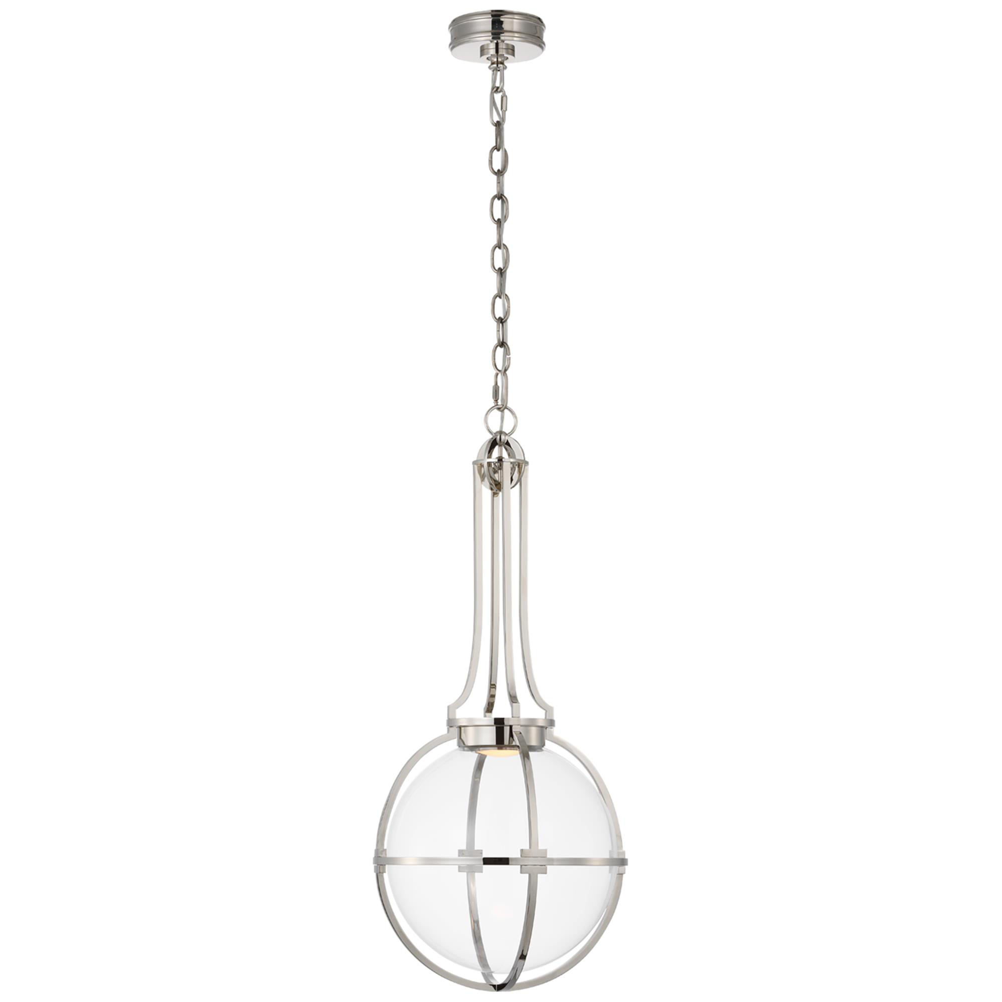 Shown in Polished Nickel finish and Clear glass and Clear Glass shade