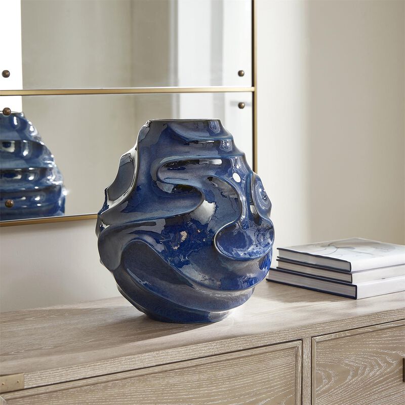 Grace Feyock Helix 16 Inch Vase-Urn by Uttermost