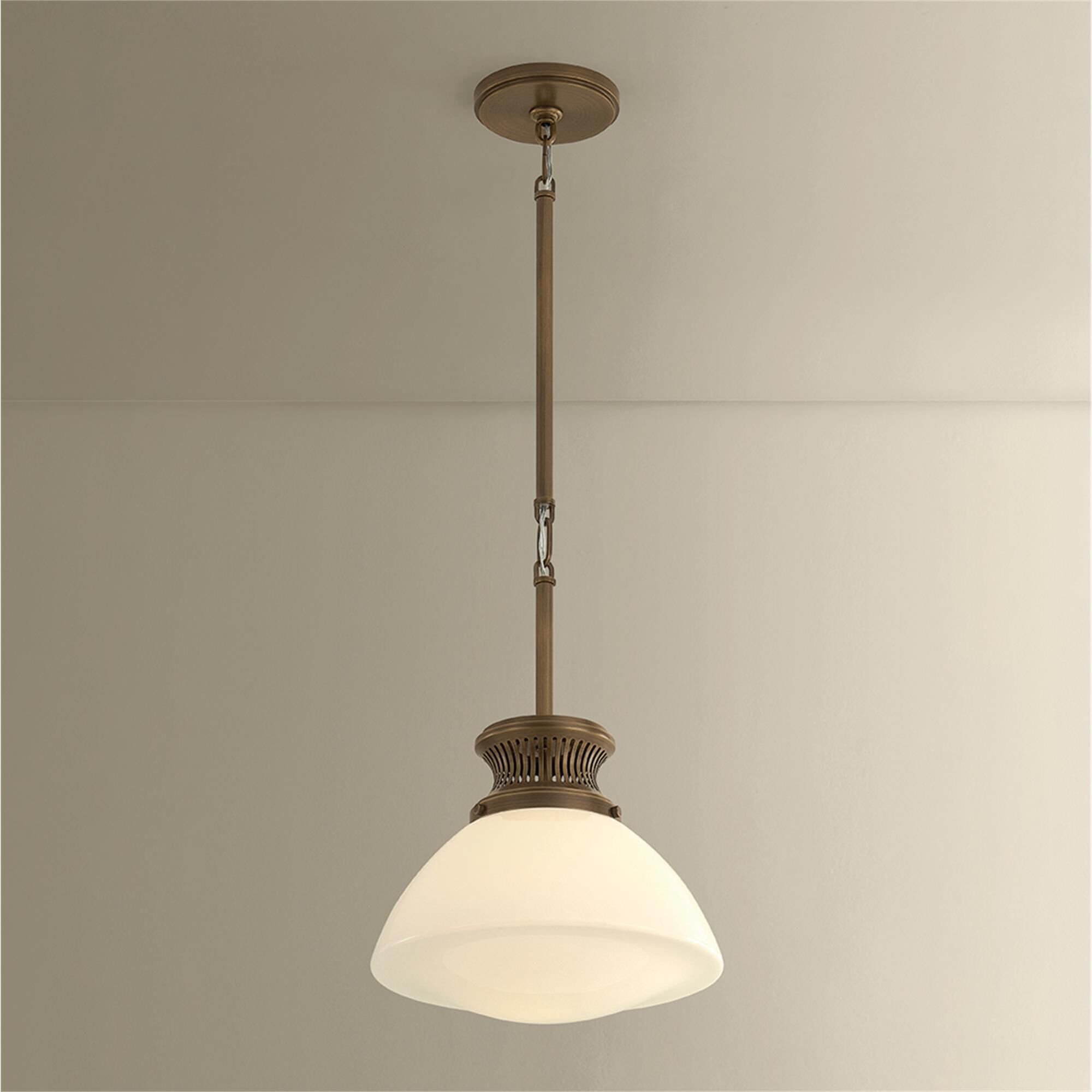 Shown in Historic Bronze finish and Opal Glossy glass