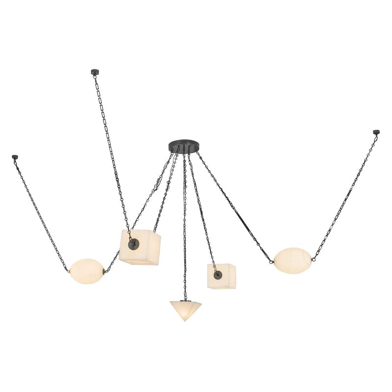 Jason Koharik Mineral 10 Inch Multi Light Pendant by Alora Lighting