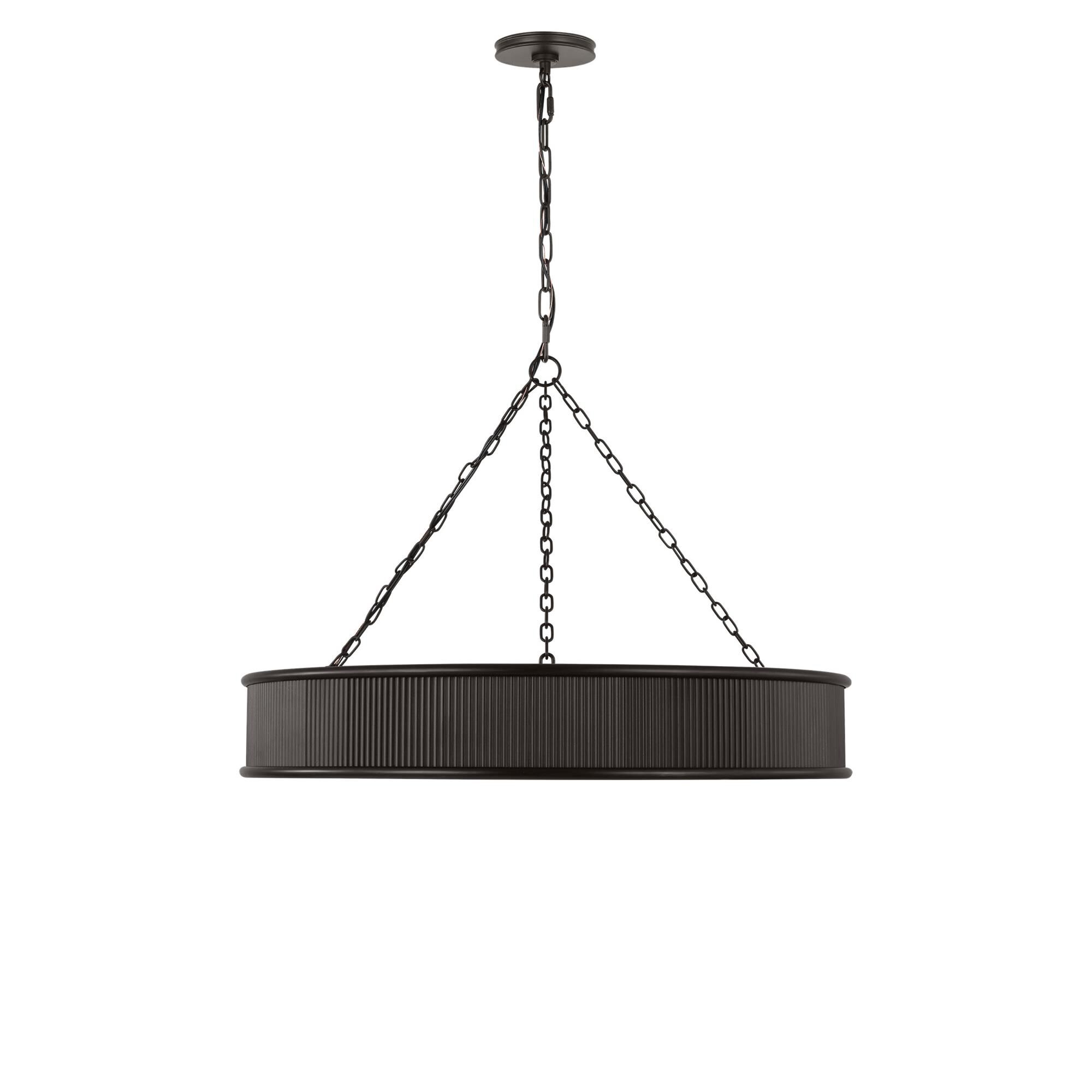 Shown in Aged Iron finish and Silk Screen White Inside, Clear Outside shade
