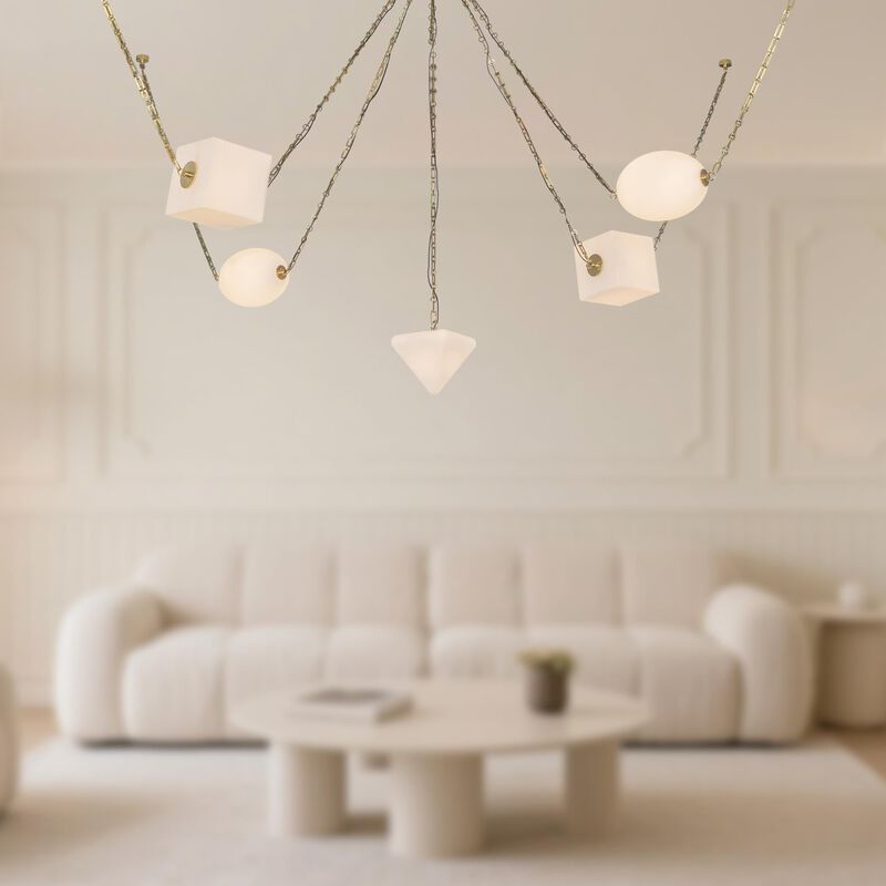 Jason Koharik Mineral 10 Inch Multi Light Pendant by Alora Lighting
