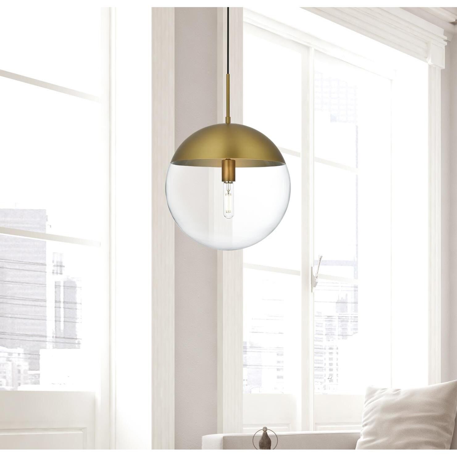 Eclipse 14 Inch Large Pendant by Elegant Lighting