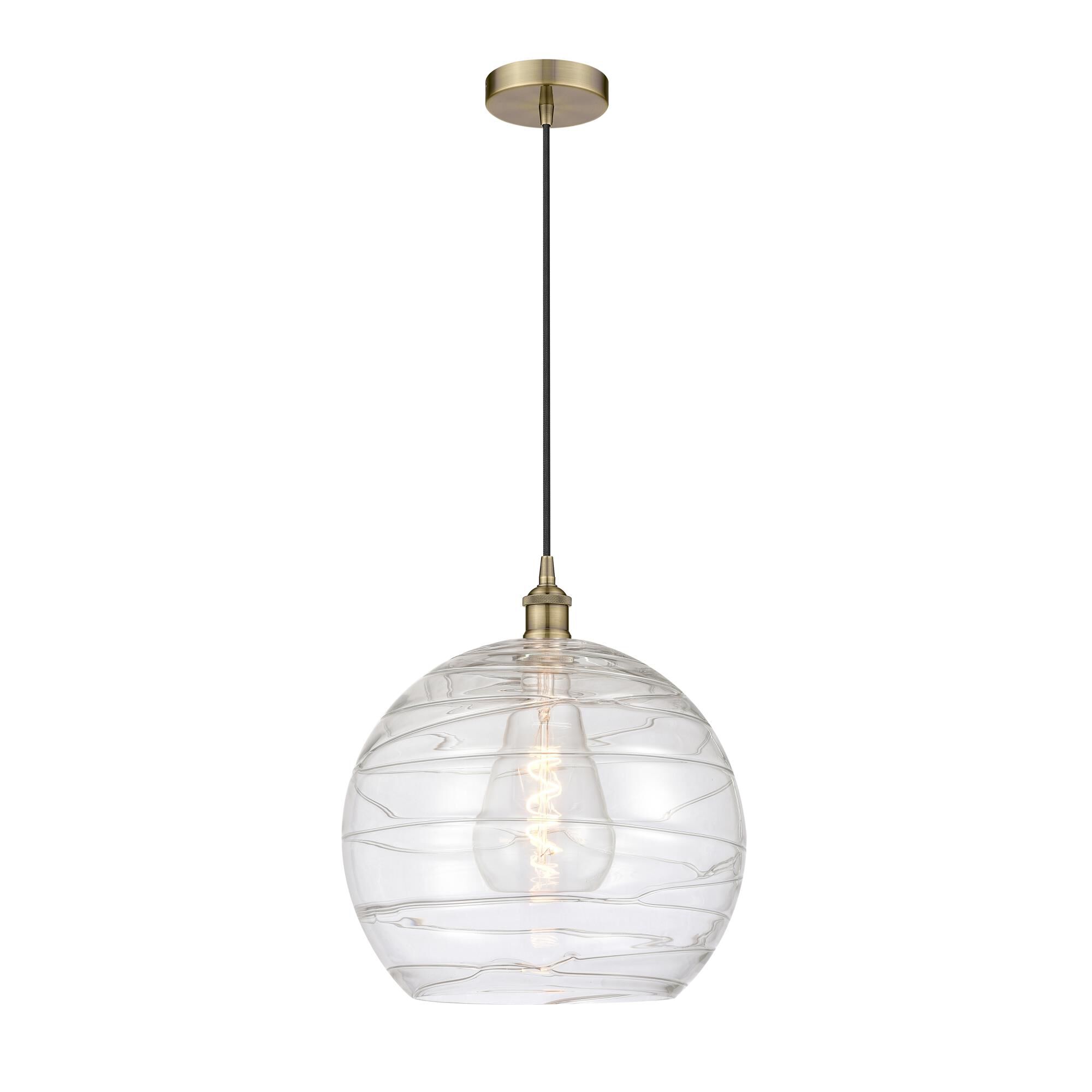 Bruno Marashlian Athens Deco Swirl 14 Inch Large Pendant by Innovations Lighting