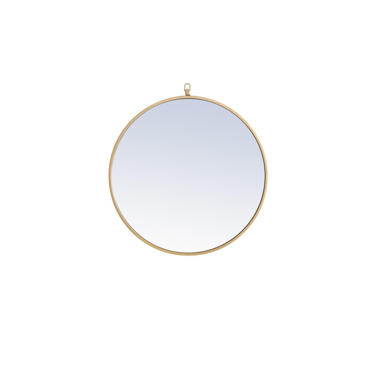 Shown in Brass finish and Clear Mirror Beveled glass