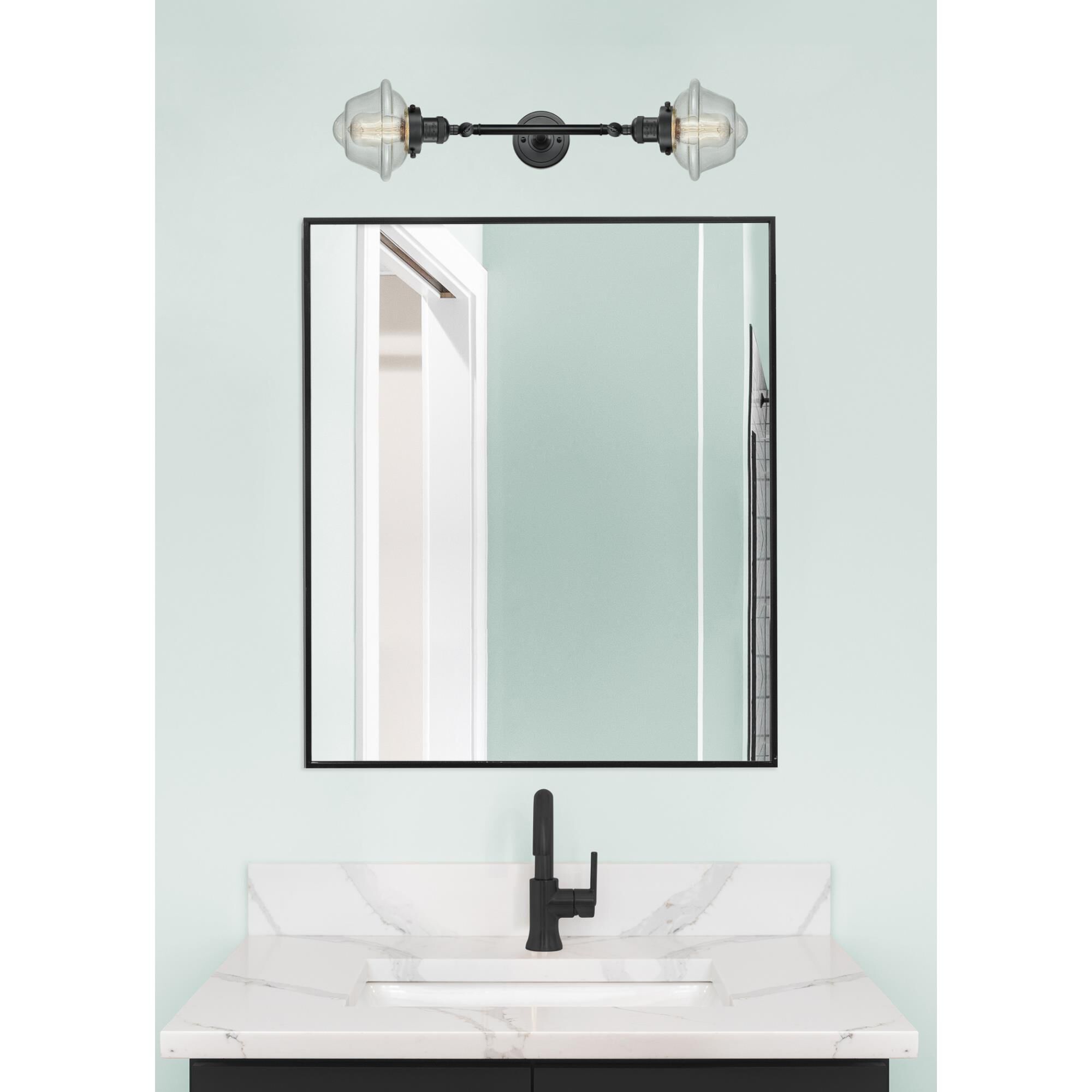 Bruno Marashlian Small Oxford 17 Inch 2 Light Bath Vanity Light by Innovations Lighting