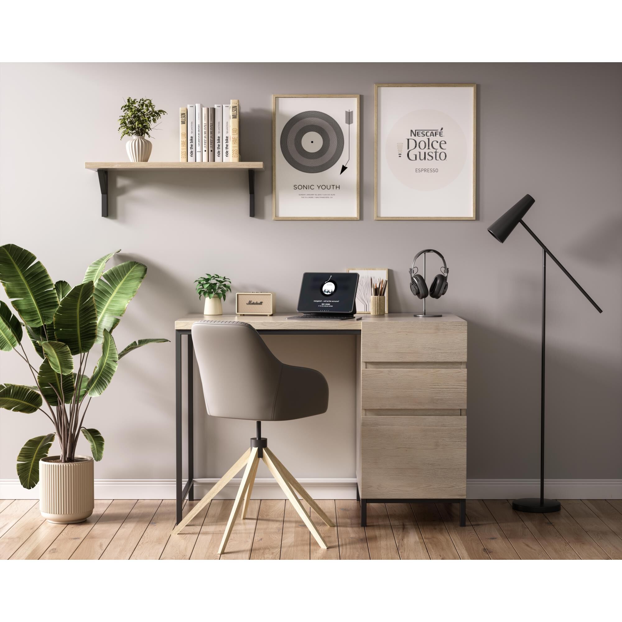 Emerson 30 Inch Storage Cabinet by Elegant Decor