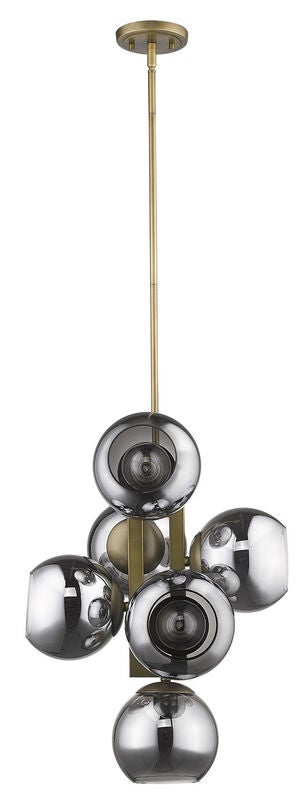 Lunette 17 Inch 6 Light Multi Light Pendant by Trend Lighting