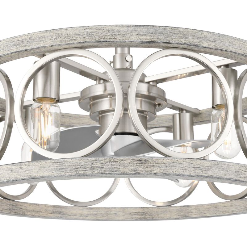 Haven 22 Inch Chandelier Ceiling Fan with Light Kit by Hunter Fan