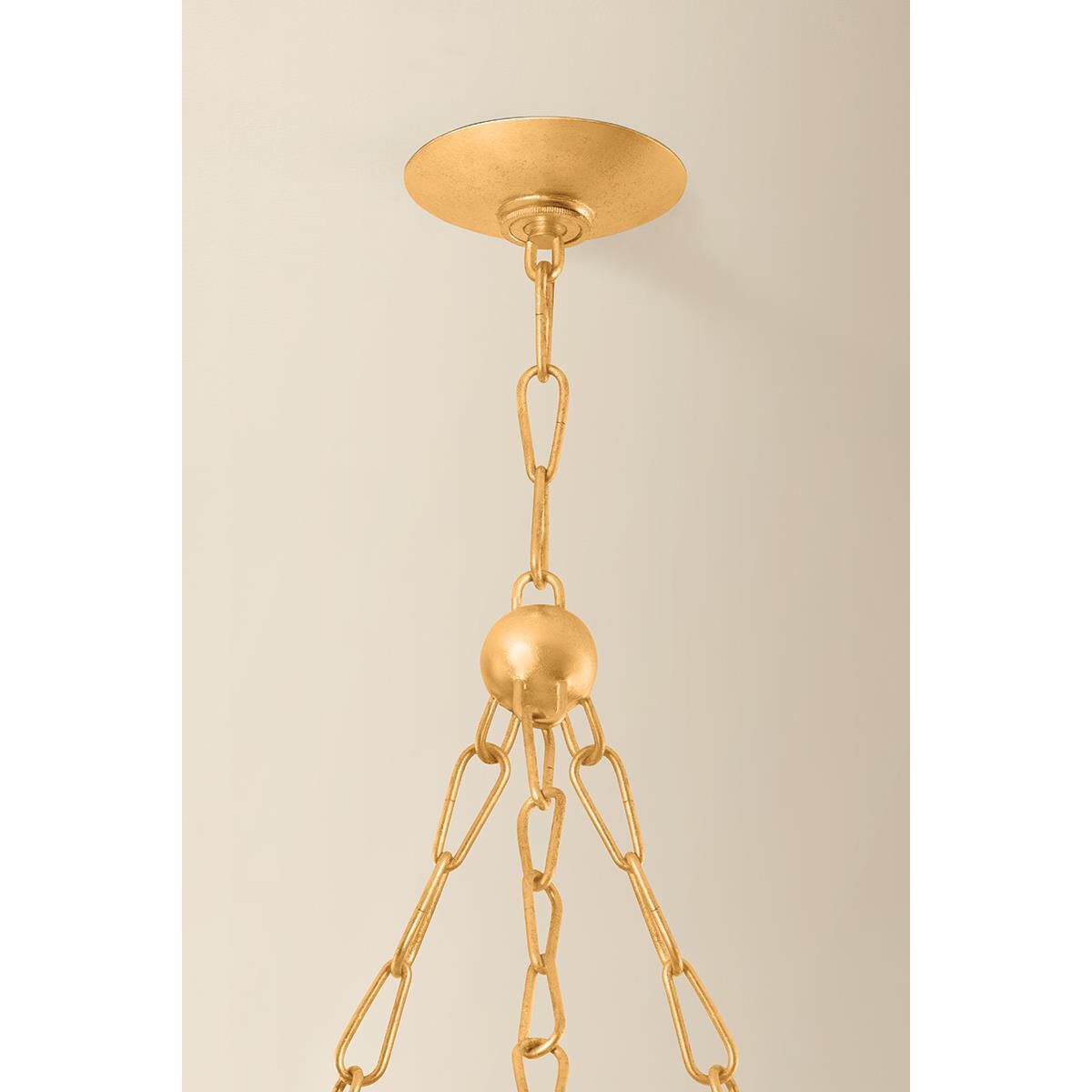Shown in Vintage Gold Leaf finish and Oyster Shell shade
