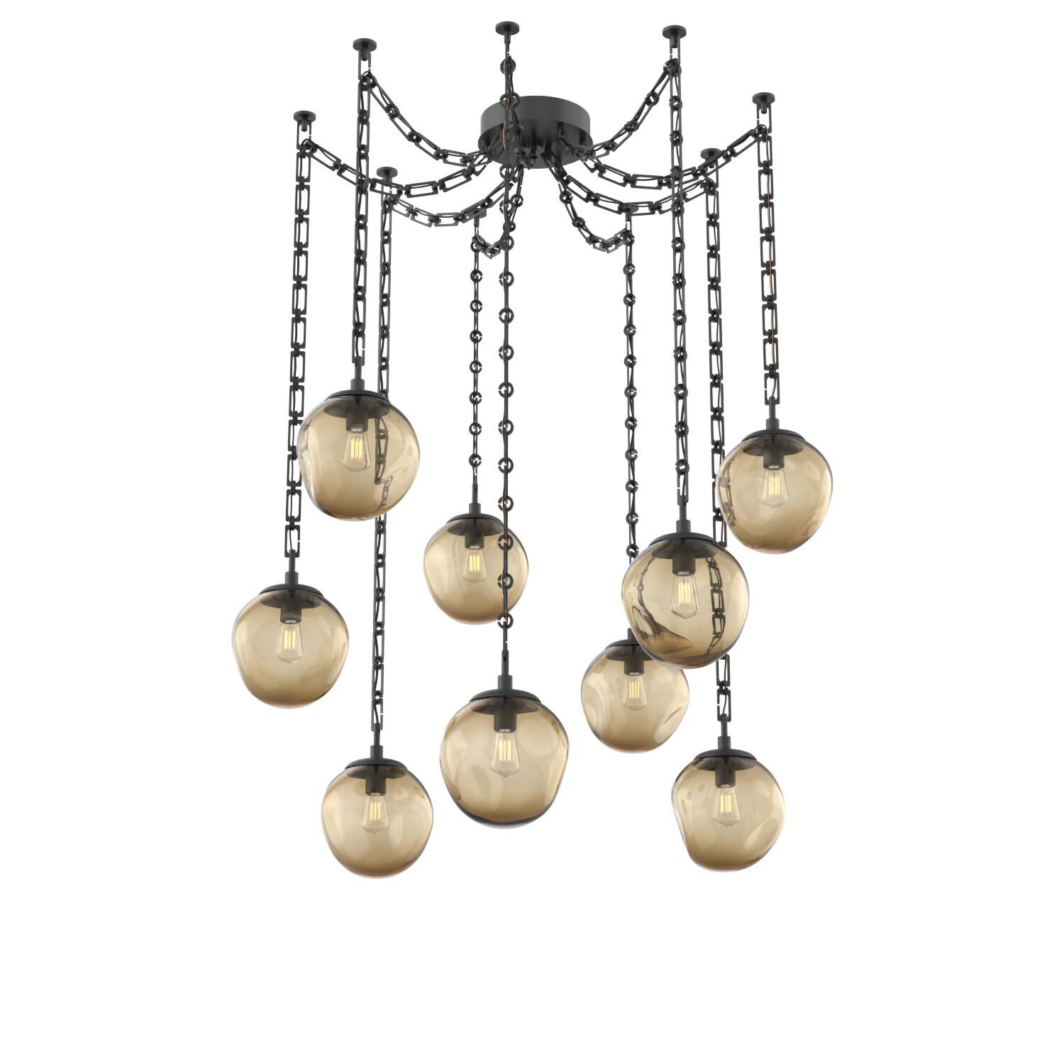 Levi Wilson Aster 19 Inch Multi Pendant Light by Hammerton Studio