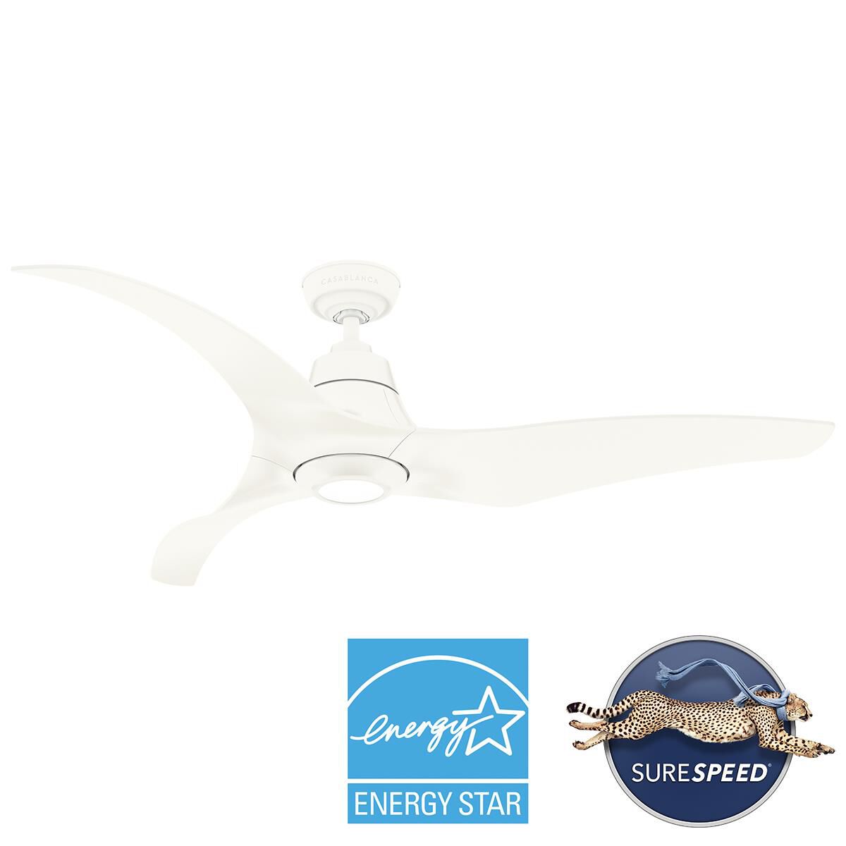 Stingray 60 Inch Ceiling Fan with Light Kit by Casablanca Fan Company
