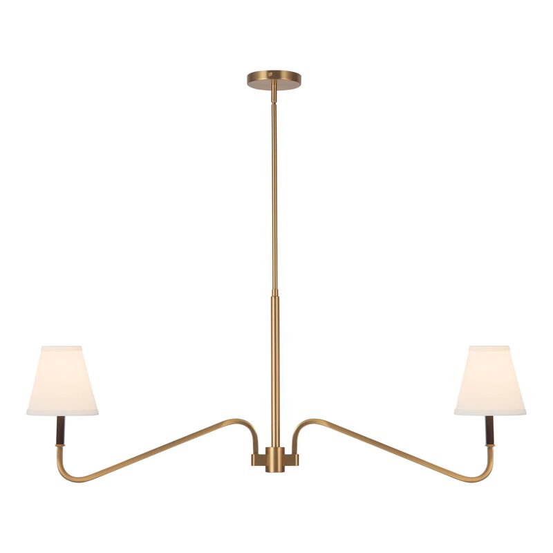 Peyton Fox Sloan Small Linear Chandelier by Alora Mood