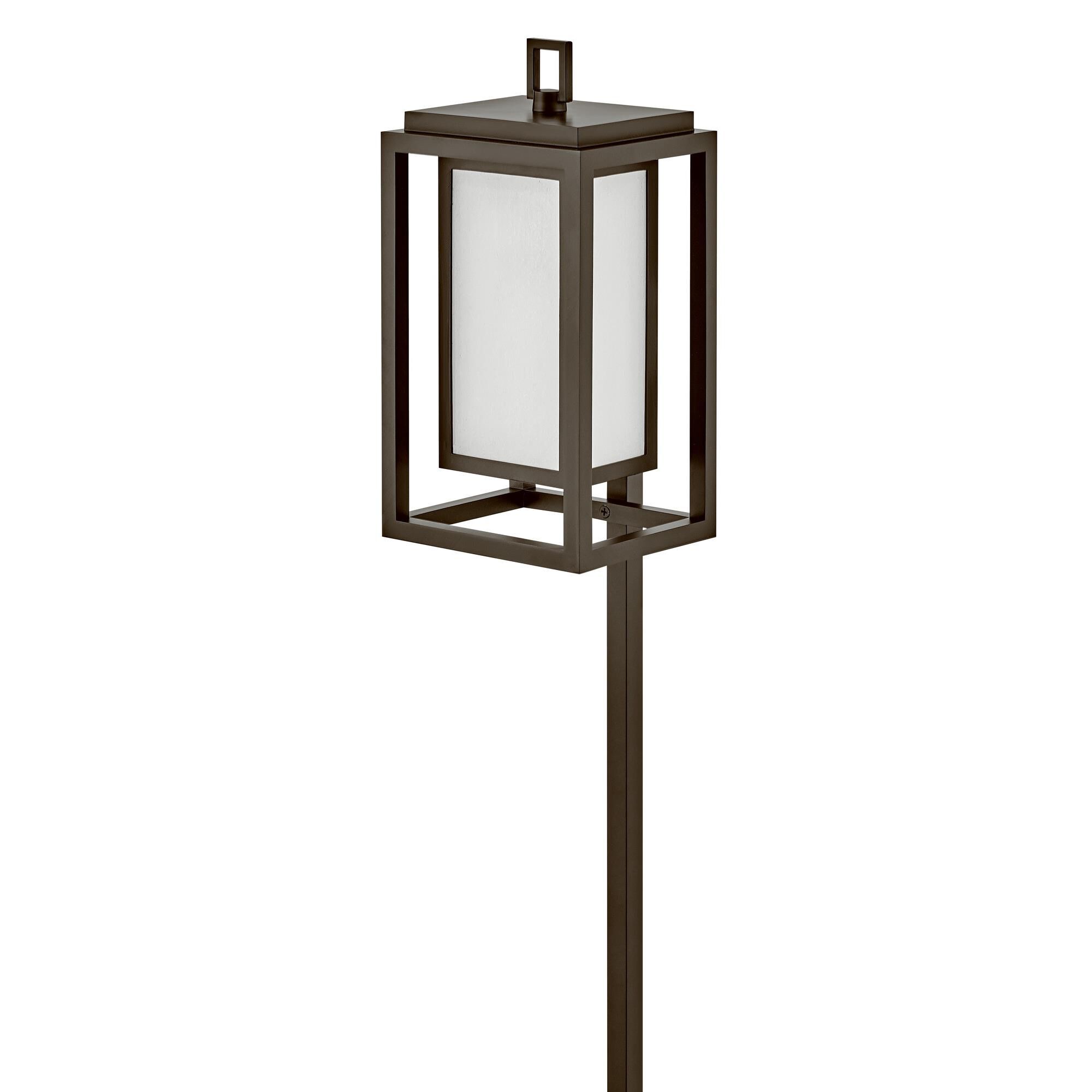 Shown in Oil Rubbed Bronze finish and Etched glass