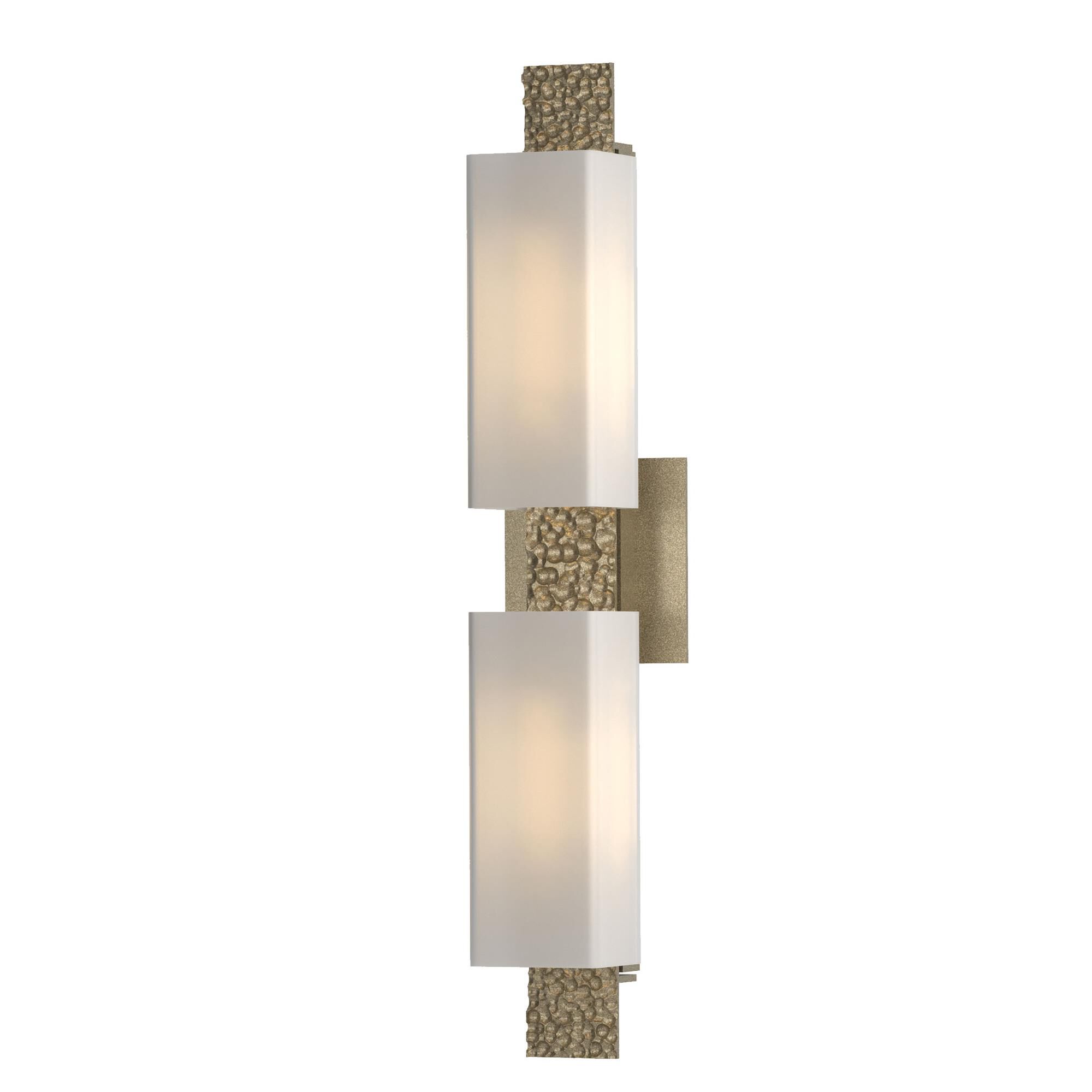 Shown in Soft Gold finish and Opal glass