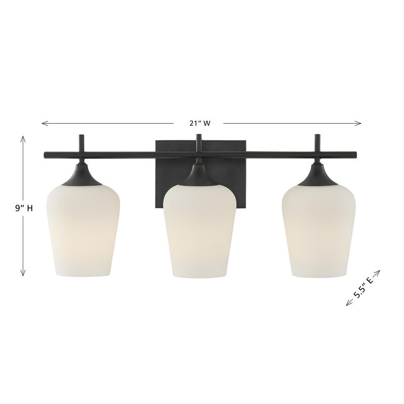 Octave 21 Inch 3 Light Bath Vanity Light by Savoy House