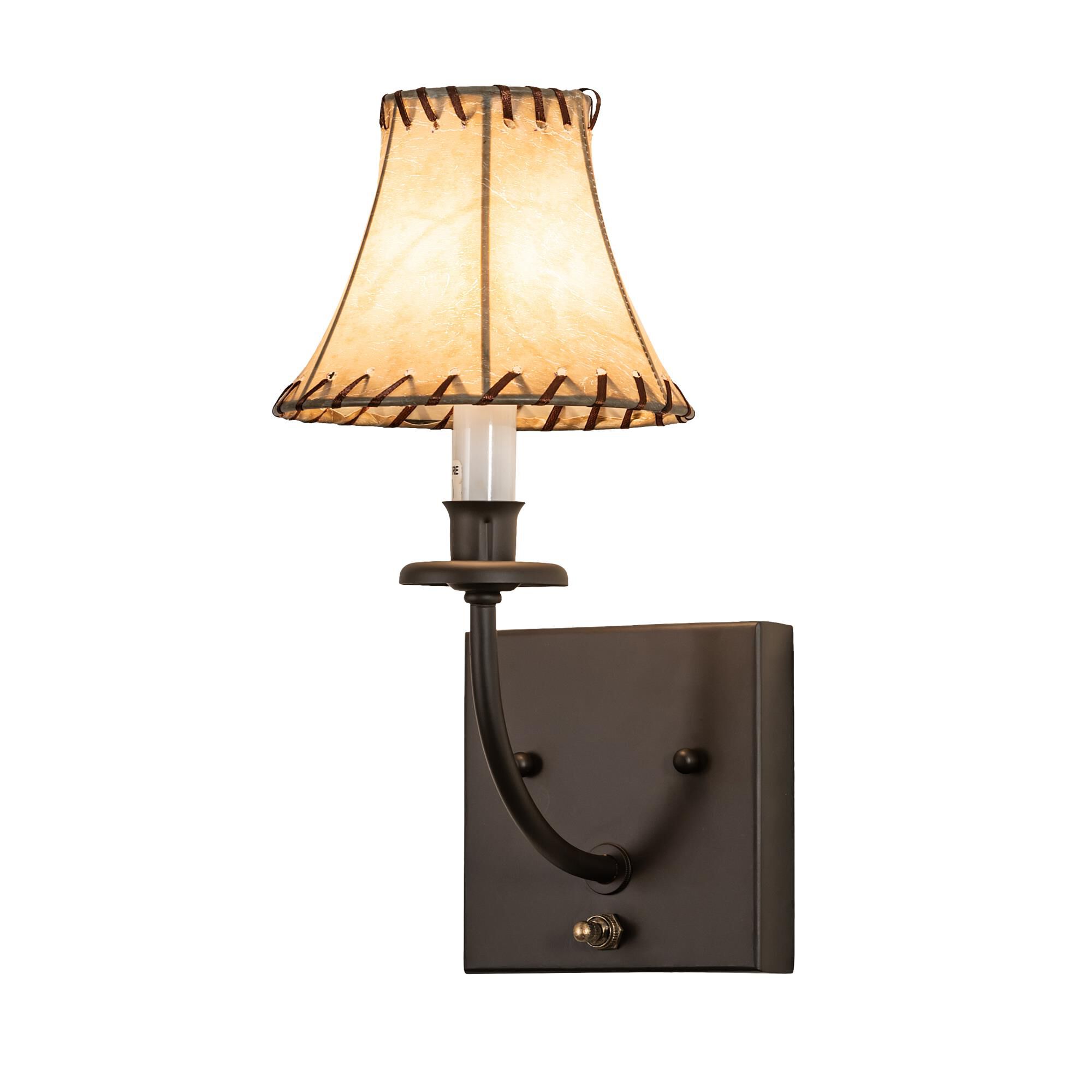 Shown in Oil Rubbed Bronze finish and Beige glass