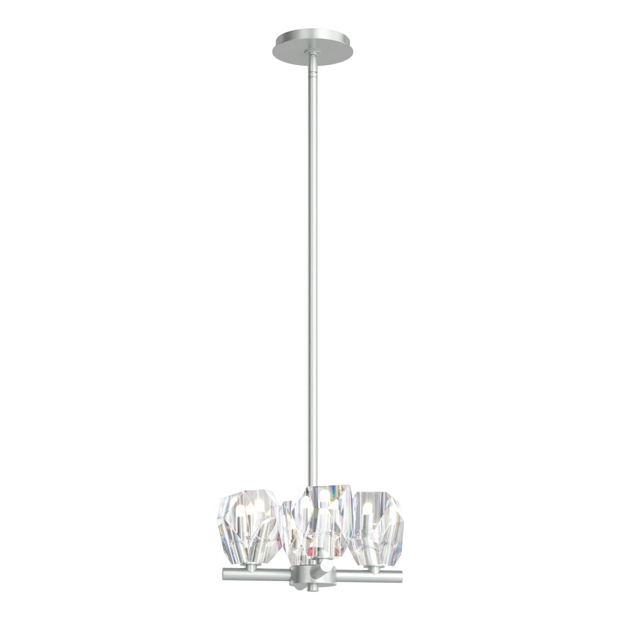 Shown in Vintage Platinum finish and Crystal  accent