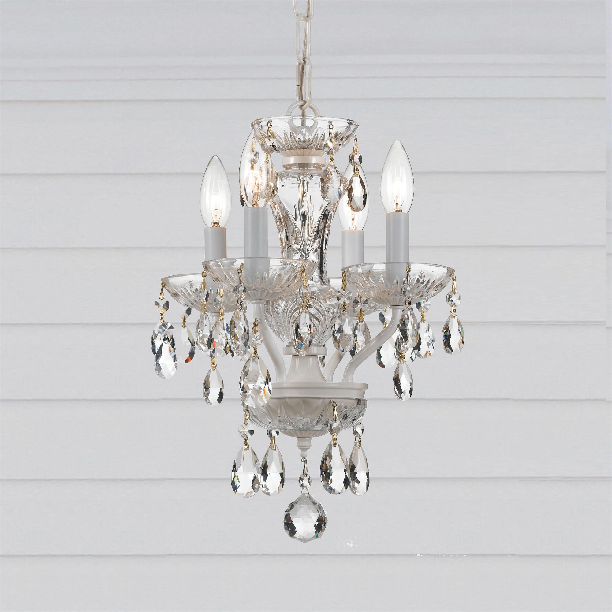 Traditional Crystal 11 Inch Chandelier,