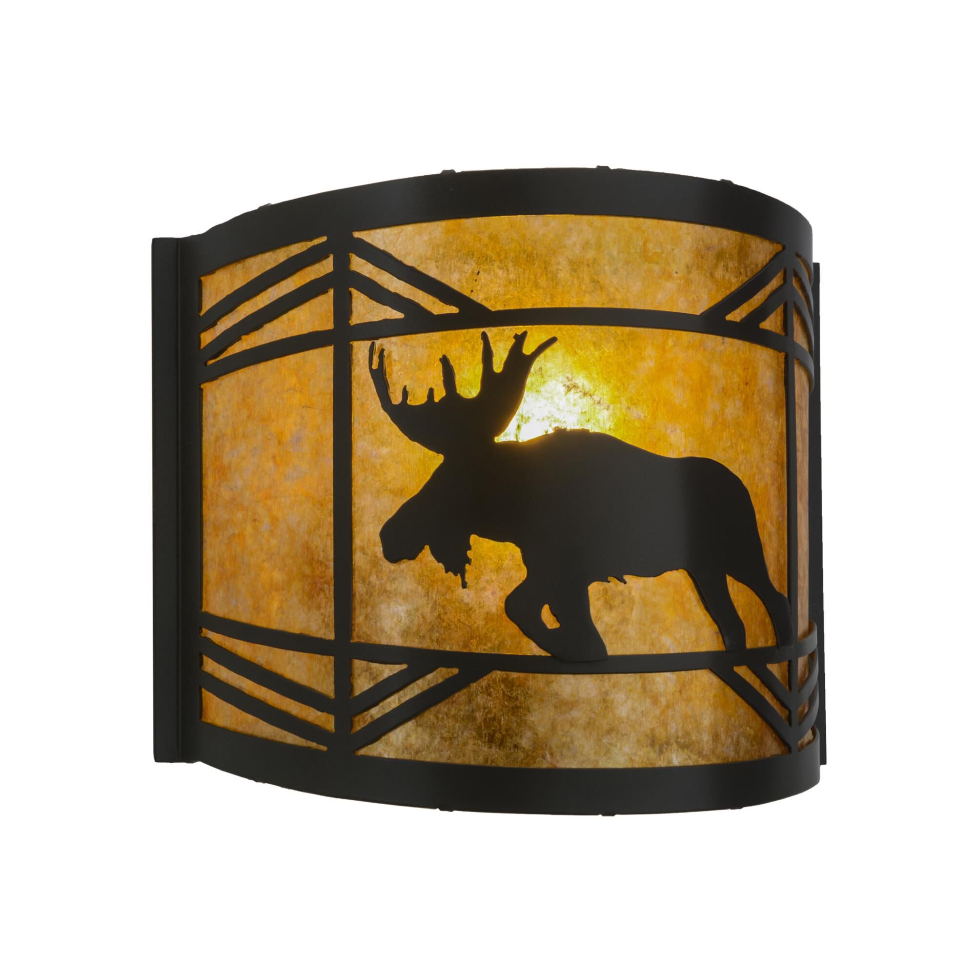 Meyda Lighting Lone Moose 12 Inch Wall Sconce