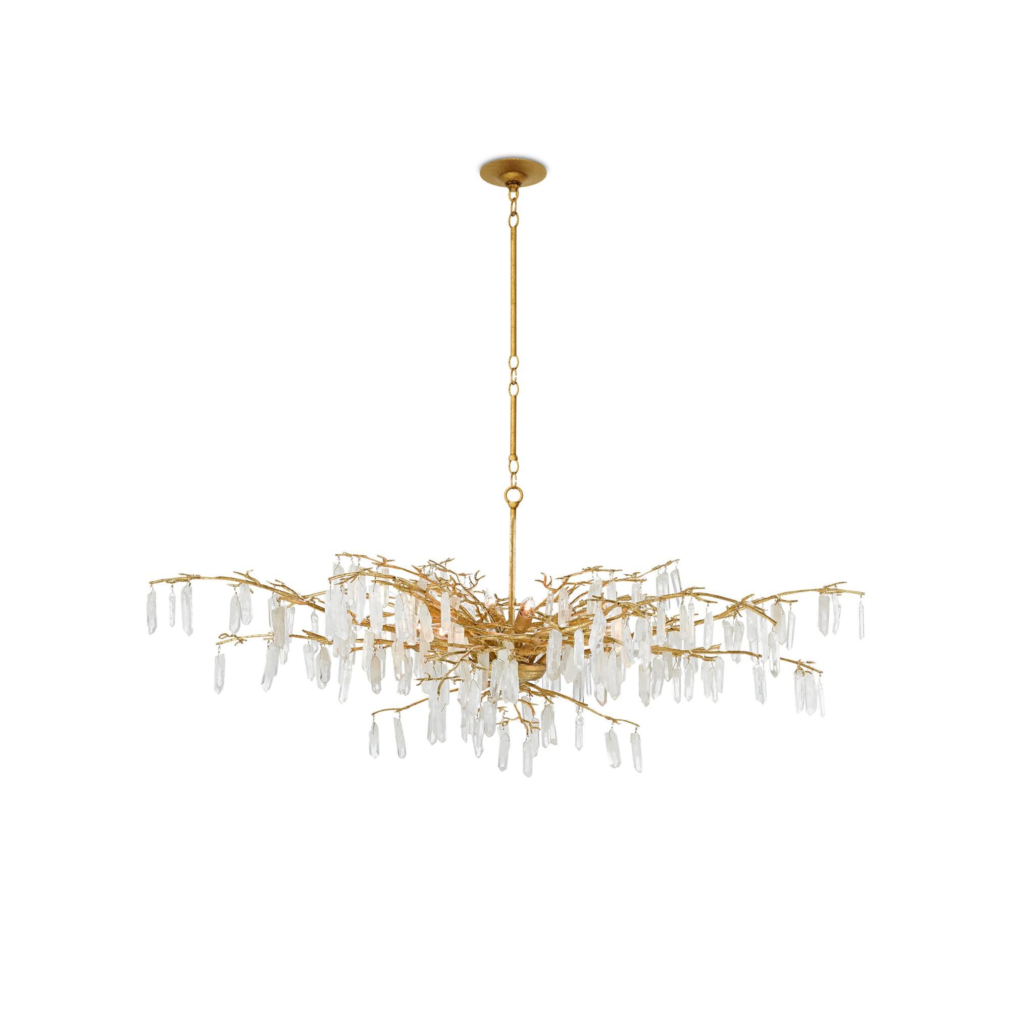 Aviva Stanoff Forest Dawn 8 Light Chandelier by Currey and Company