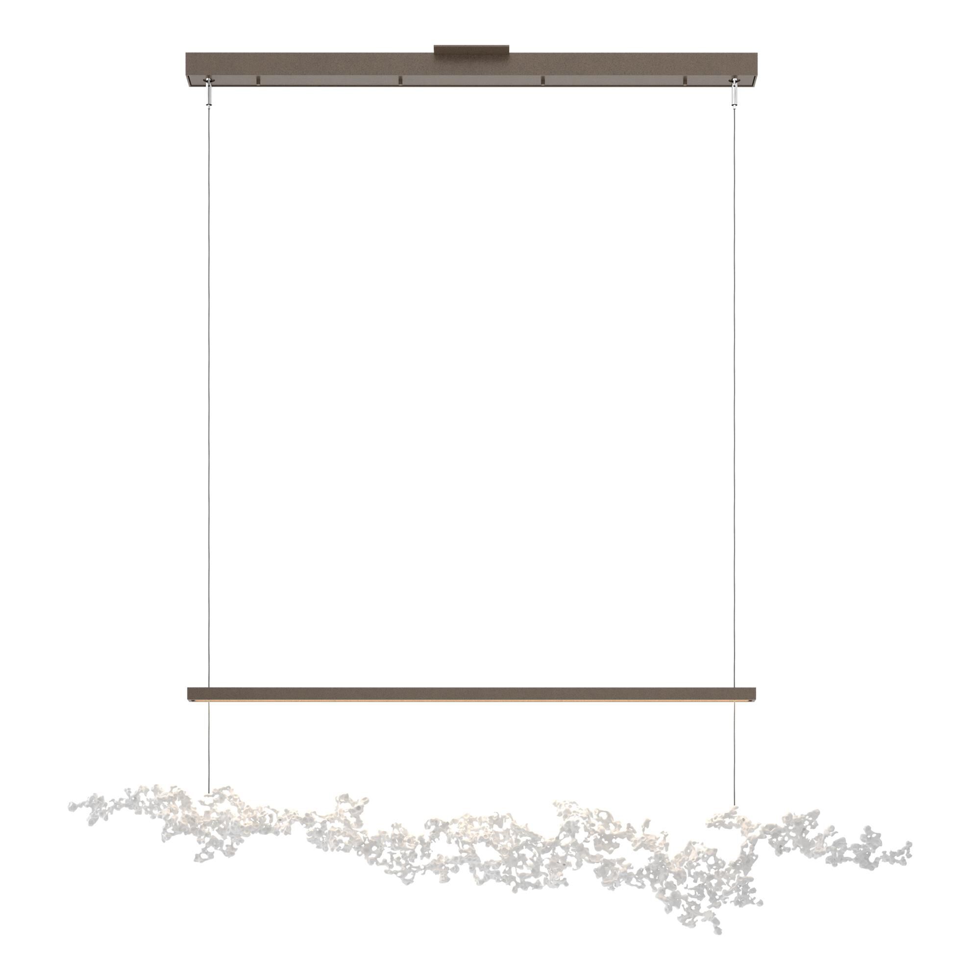 Shown in Bronze finish and White Aluminum shade