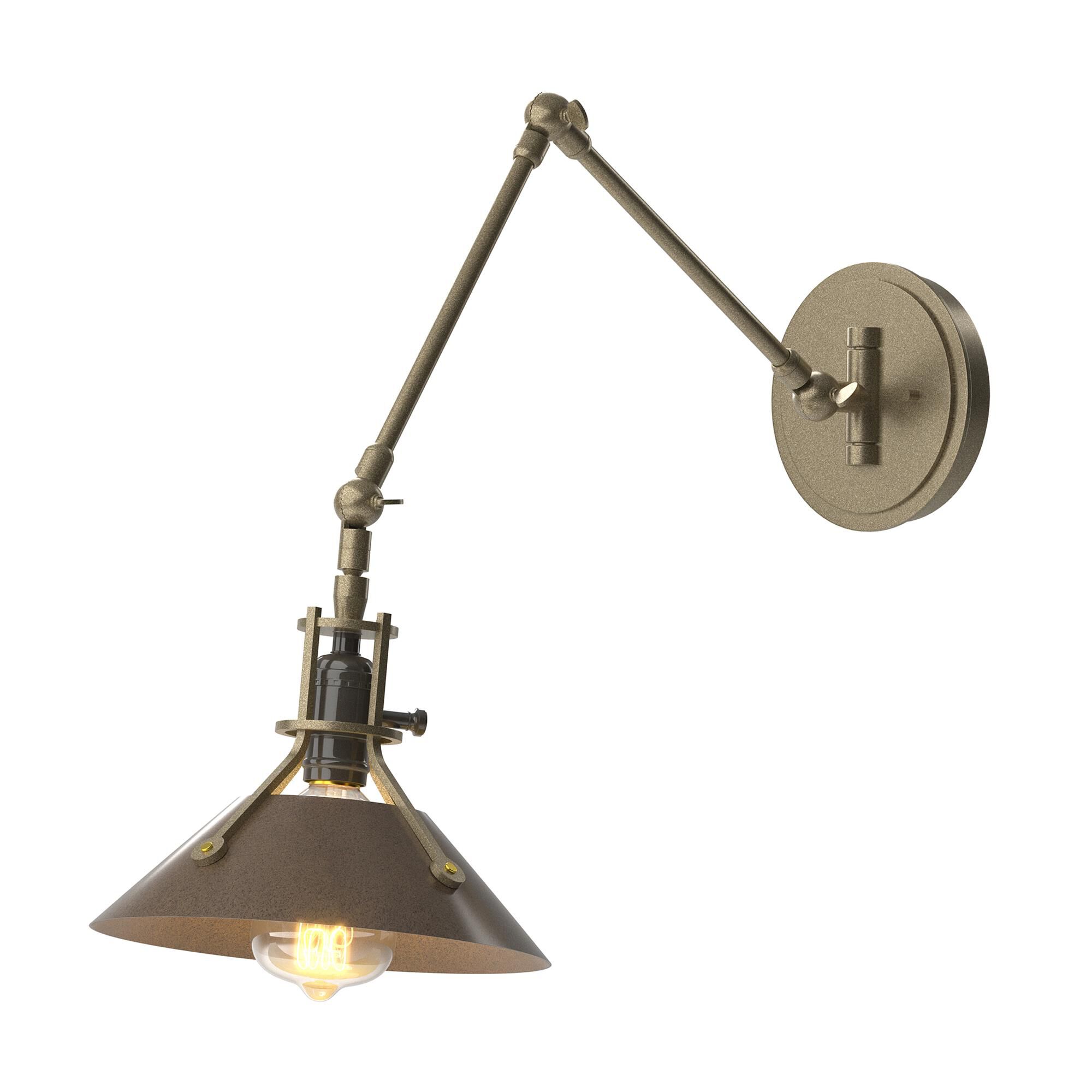 Shown in Soft Gold finish and Bronze accent