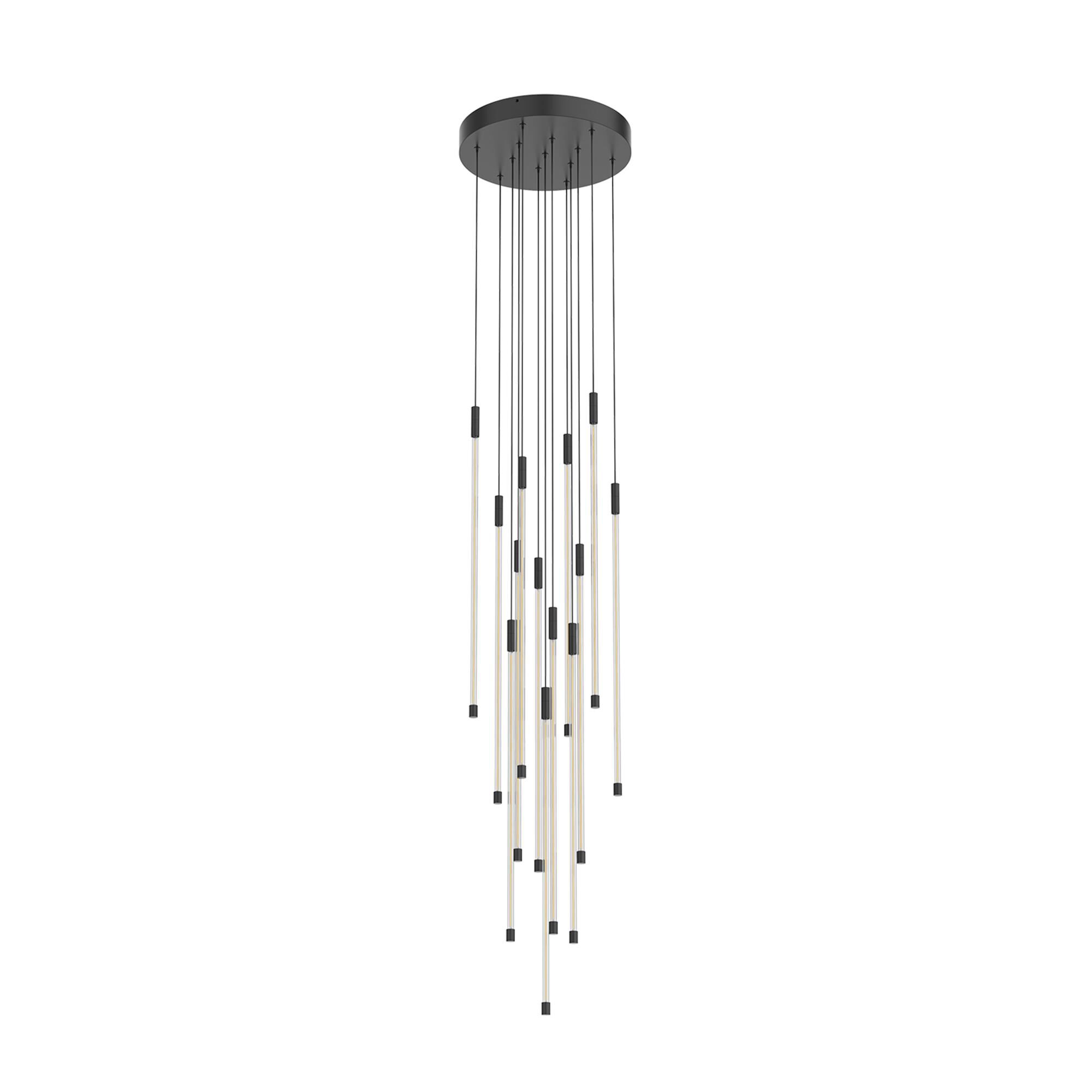 Shown in Black finish and Clear glass