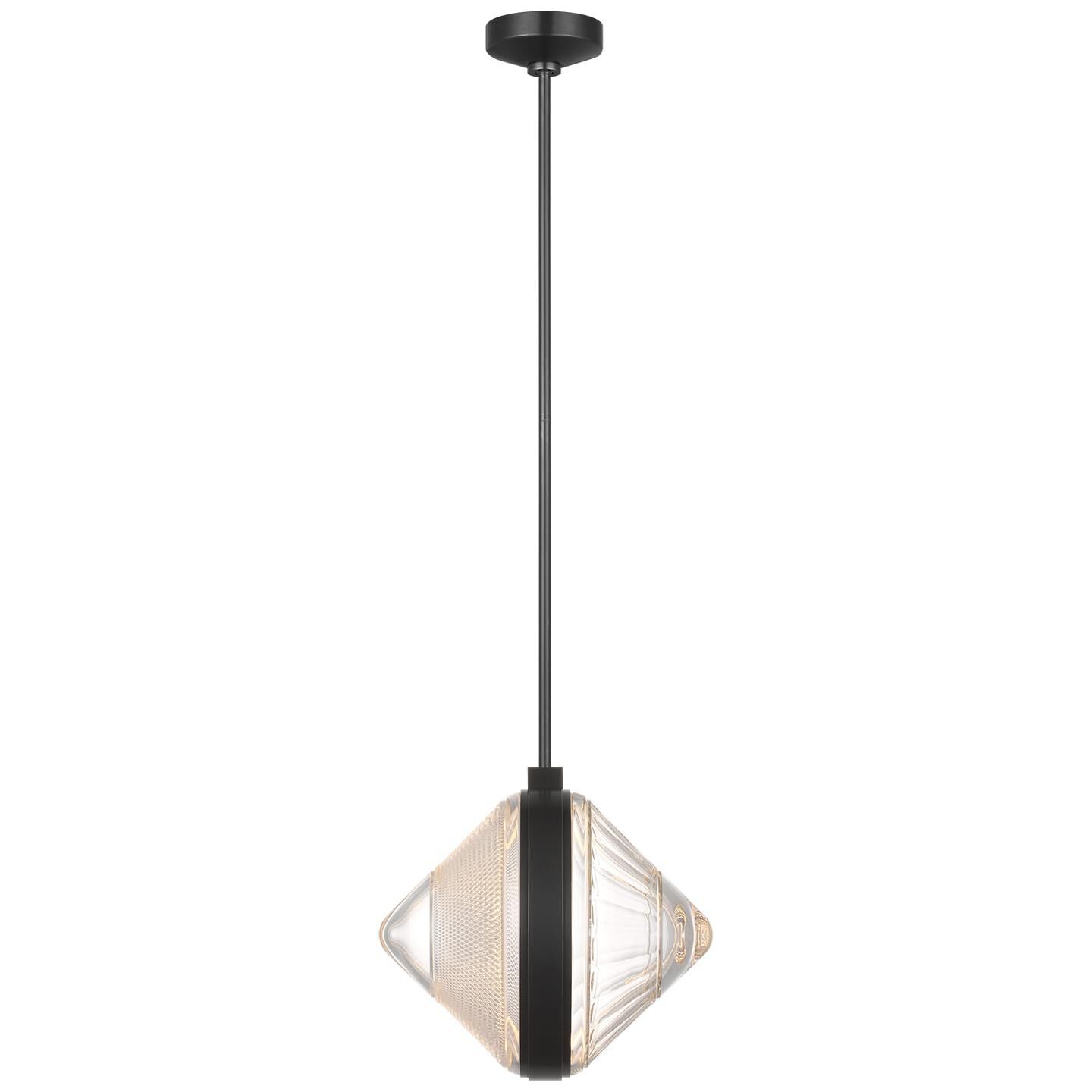 Shown in Bronze finish and Clear crystal