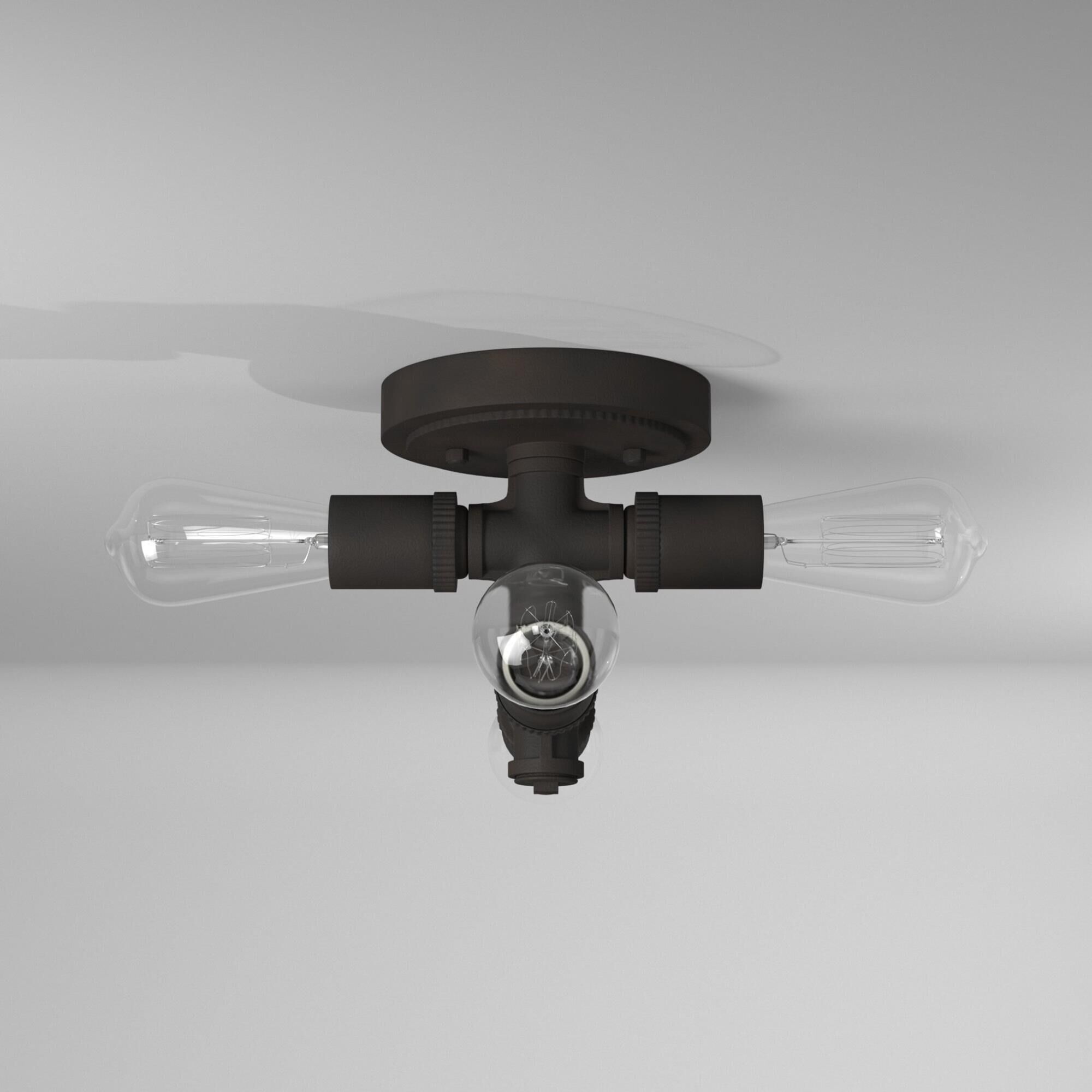 Eglo Wymer 6 Inch 4 Light Flush Mount by Eglo Lighting