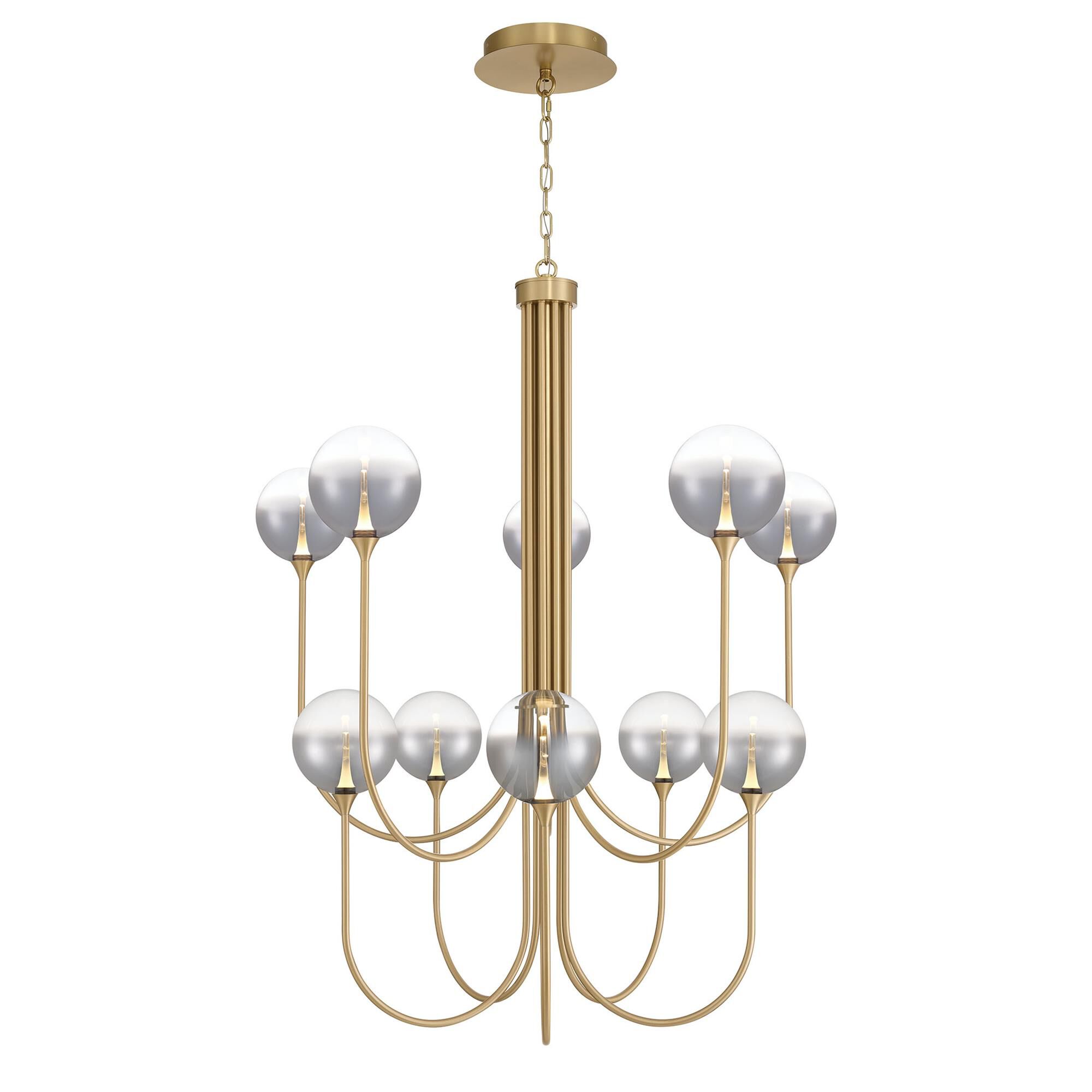 Shown in Gold finish and Smoked glass