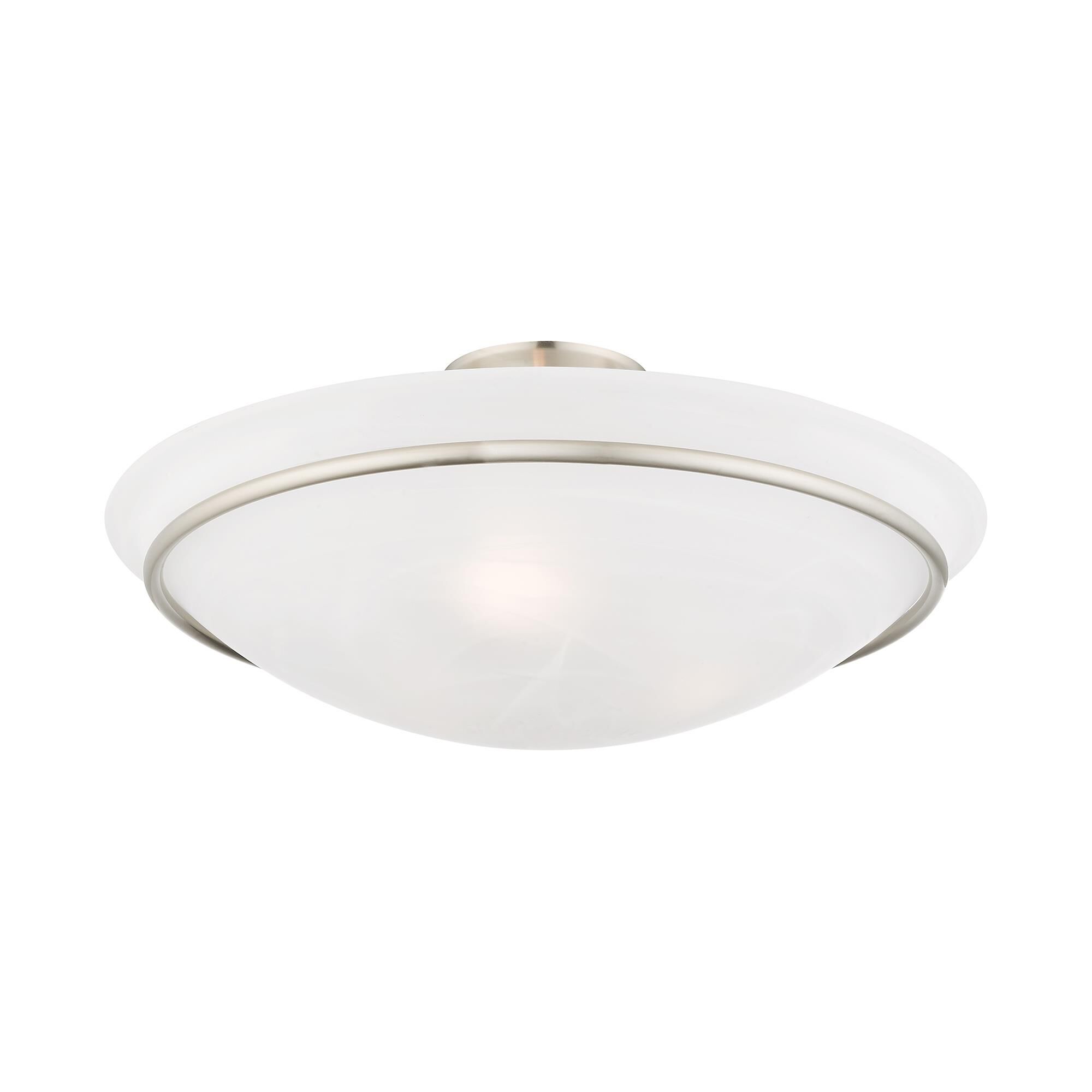 Newburgh 20 Inch 3 Light Semi Flush Mount by Livex Lighting