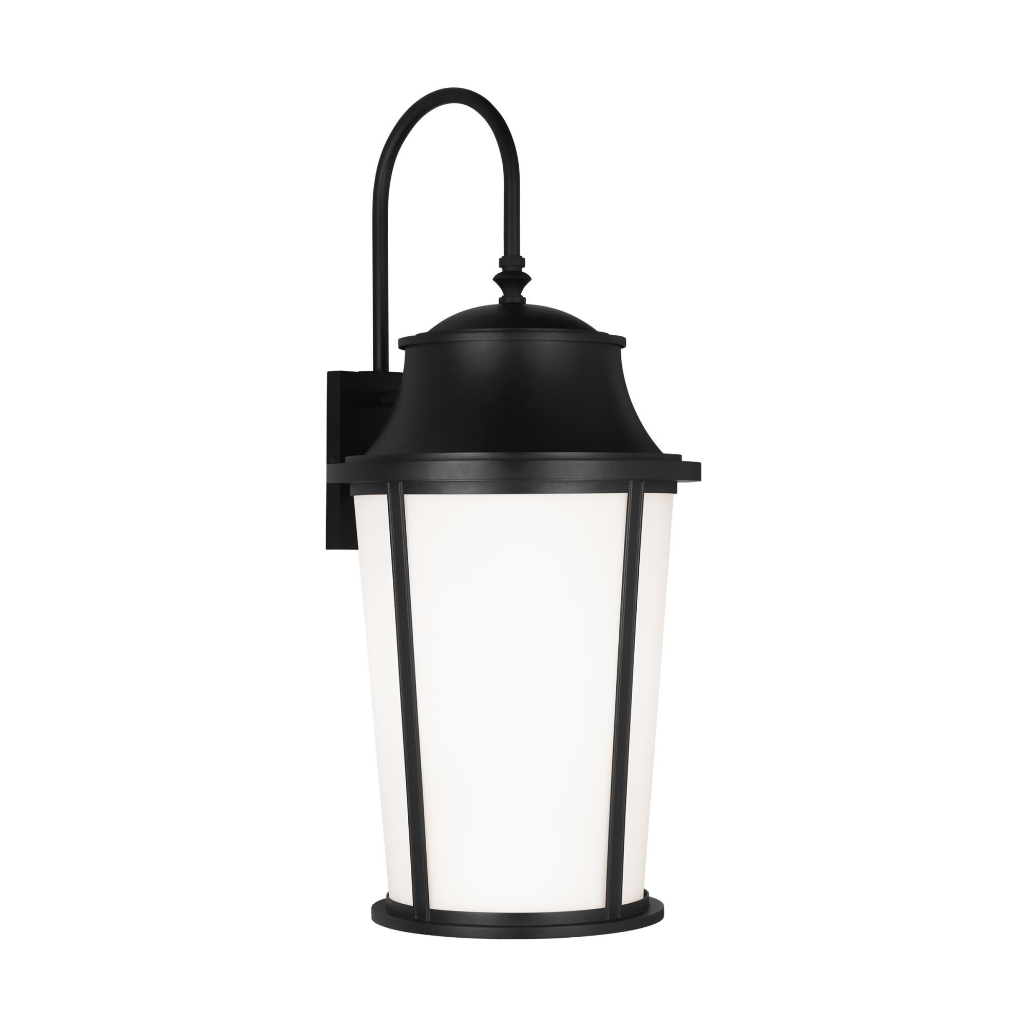 Shown in Textured Black finish and Etched White glass and Etched White Glass shade