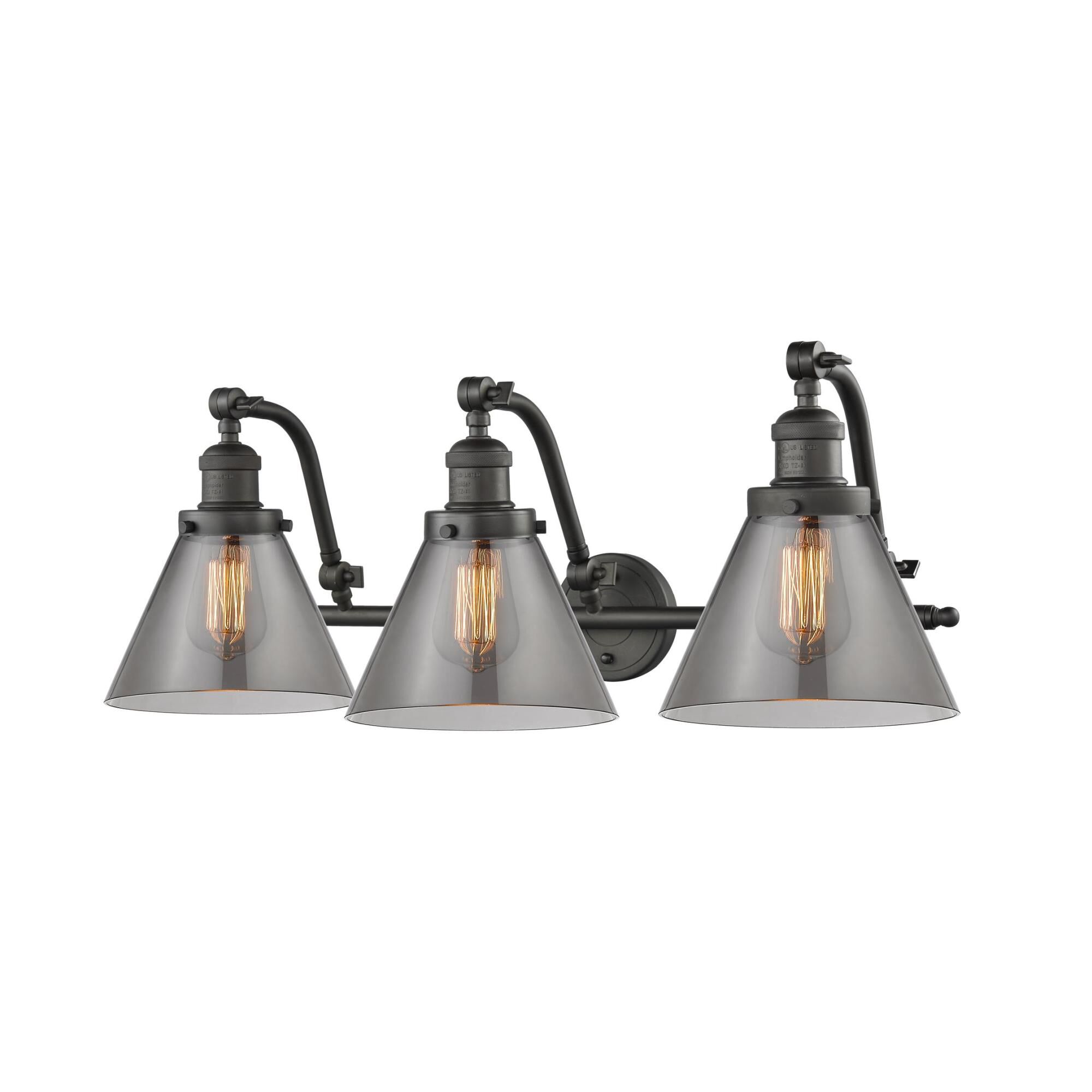 Shown in Oil Rubbed Bronze finish and Smoked glass