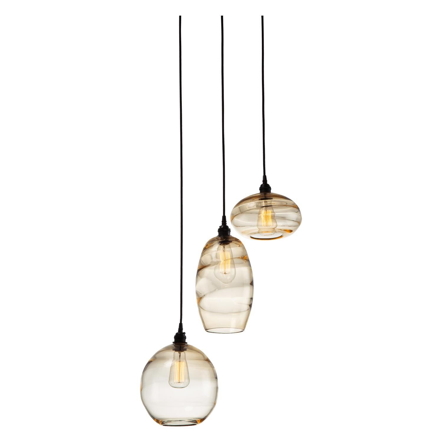 Misto 21 Inch 3 Light Multi Light Pendant by Hammerton Studio
