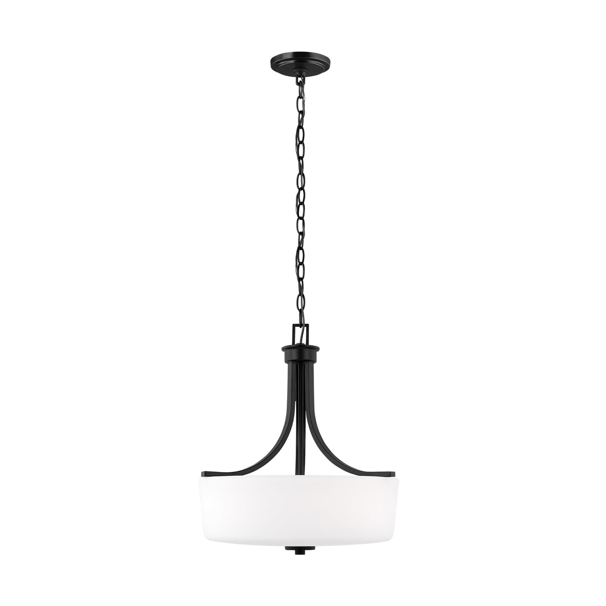 Shown in Midnight Black finish and Etched / White Inside glass