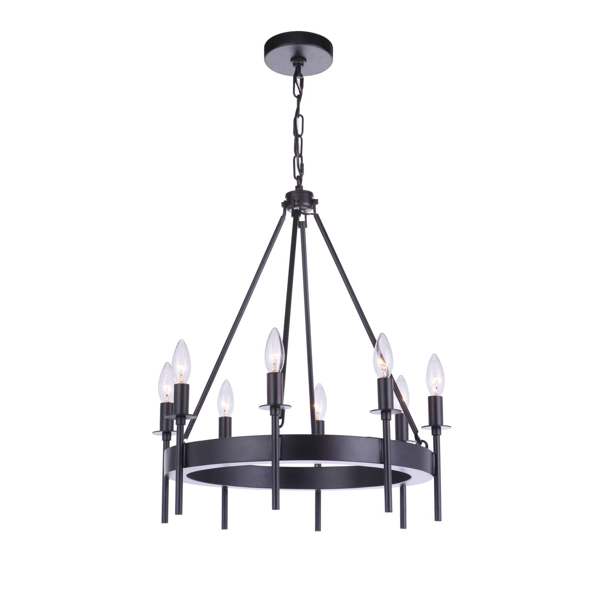 Larrson 20 Inch 8 Light Mini Chandelier by Craftmade