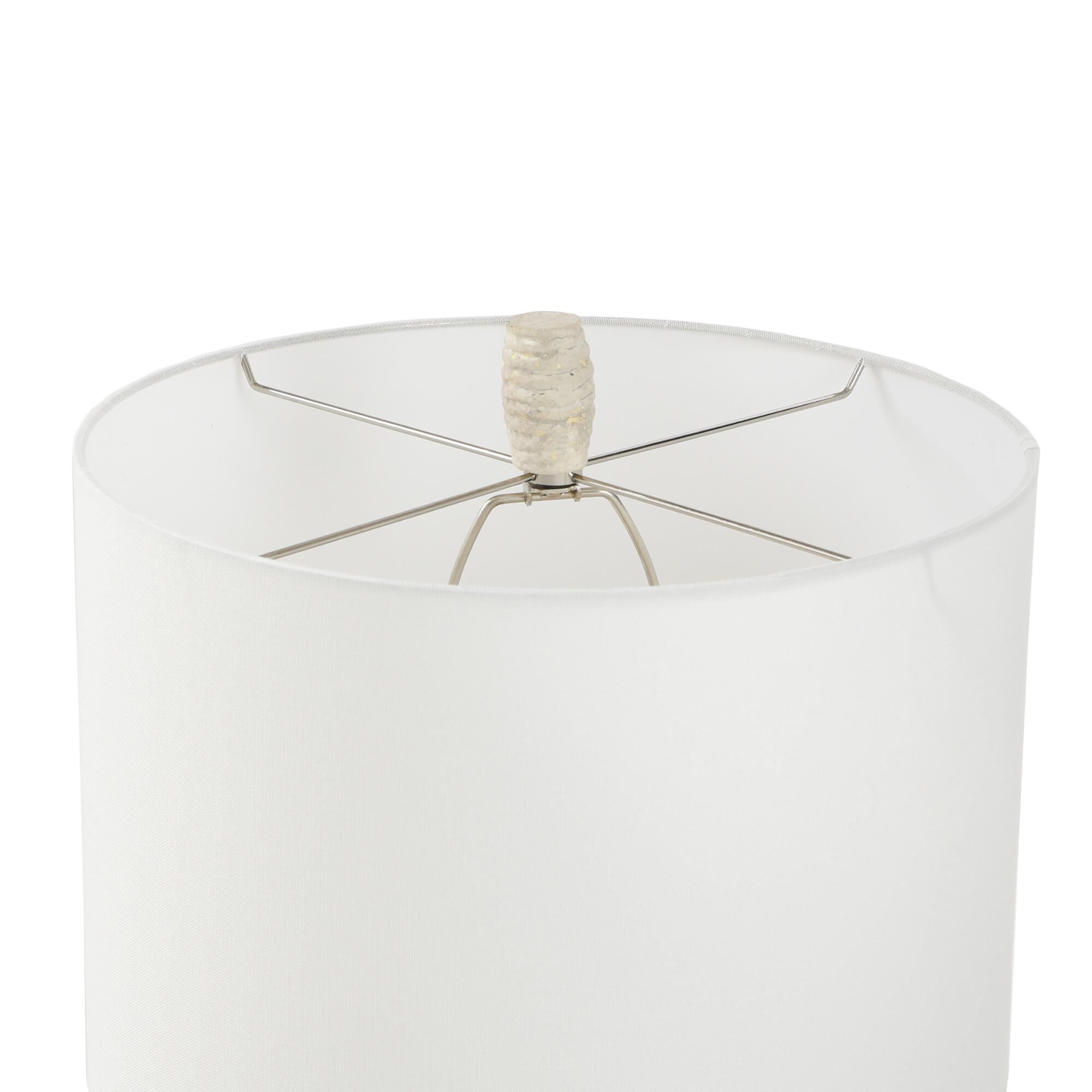 Shown in Silver finish and Off-White shade