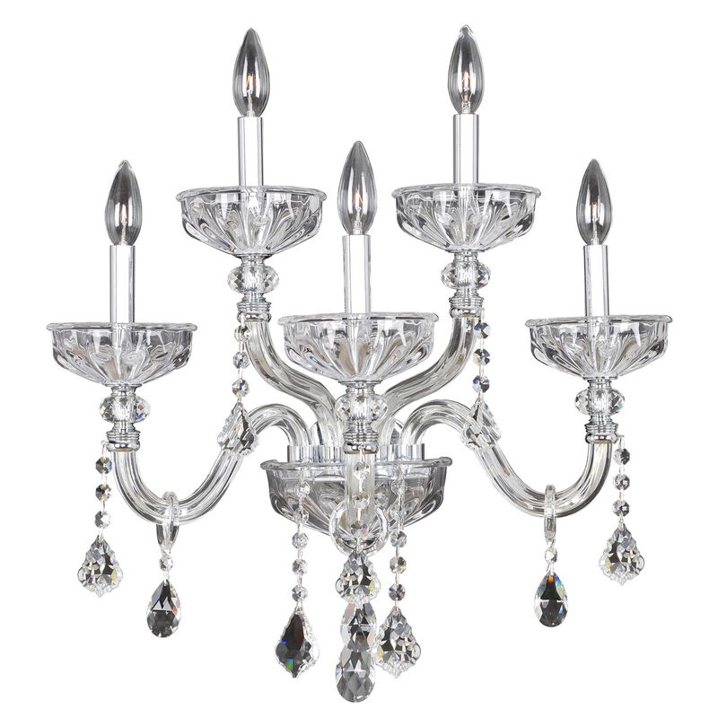 Clovio 21 Inch 5 Light Wall Sconce by Allegri