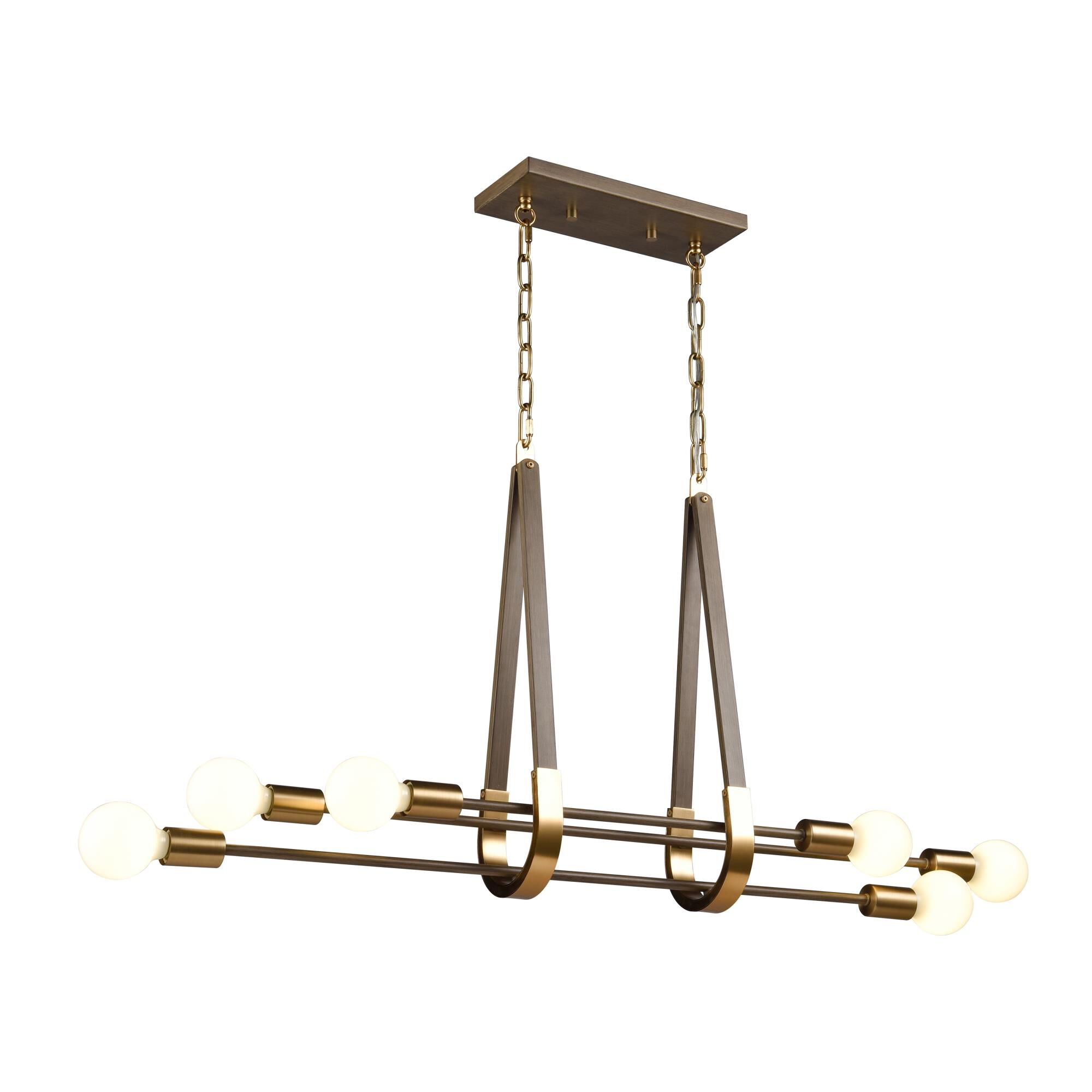 Sabine 42 Inch 6 Light Linear Suspension Light by ELK Lighting