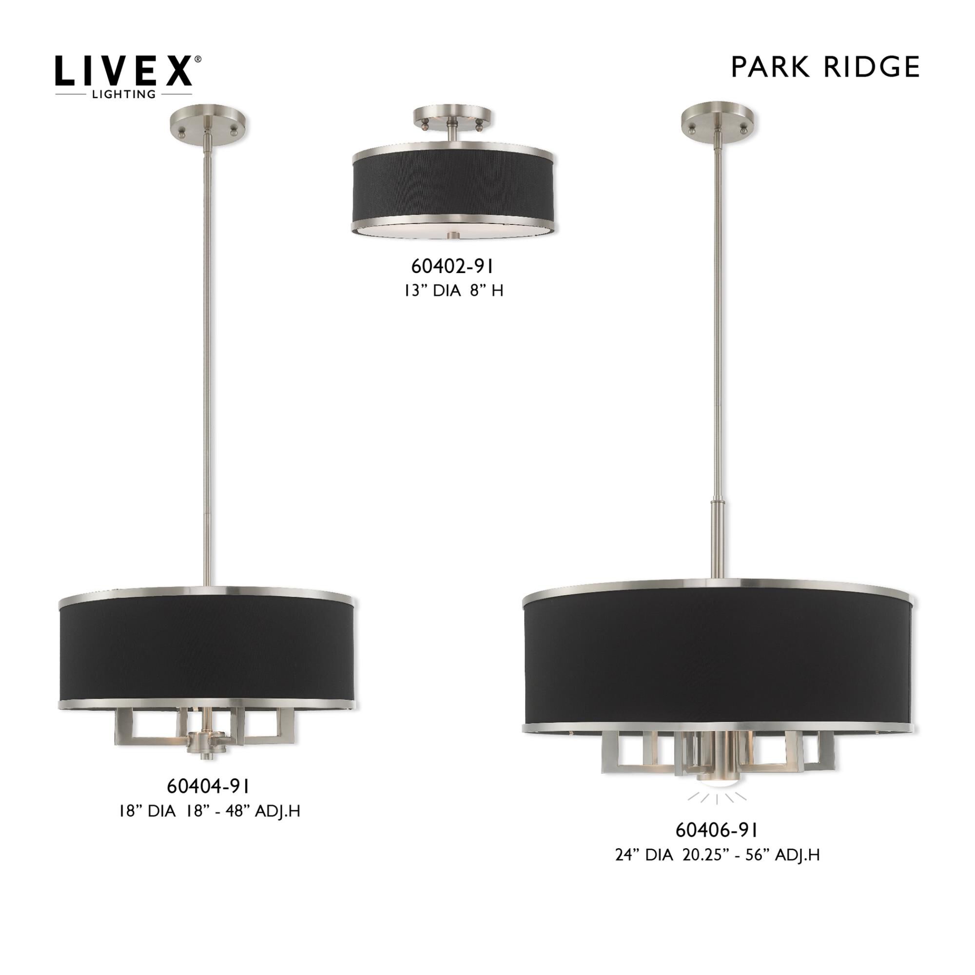 Park Ridge 2 Light Outdoor Flush Mount by Livex Lighting