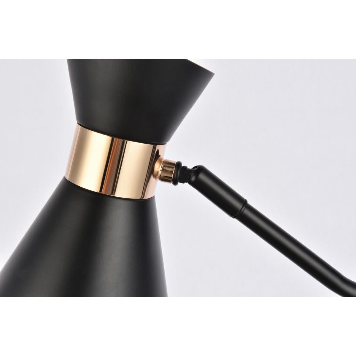 Shown in Black and Golden finish and Black and Golden Iron shade