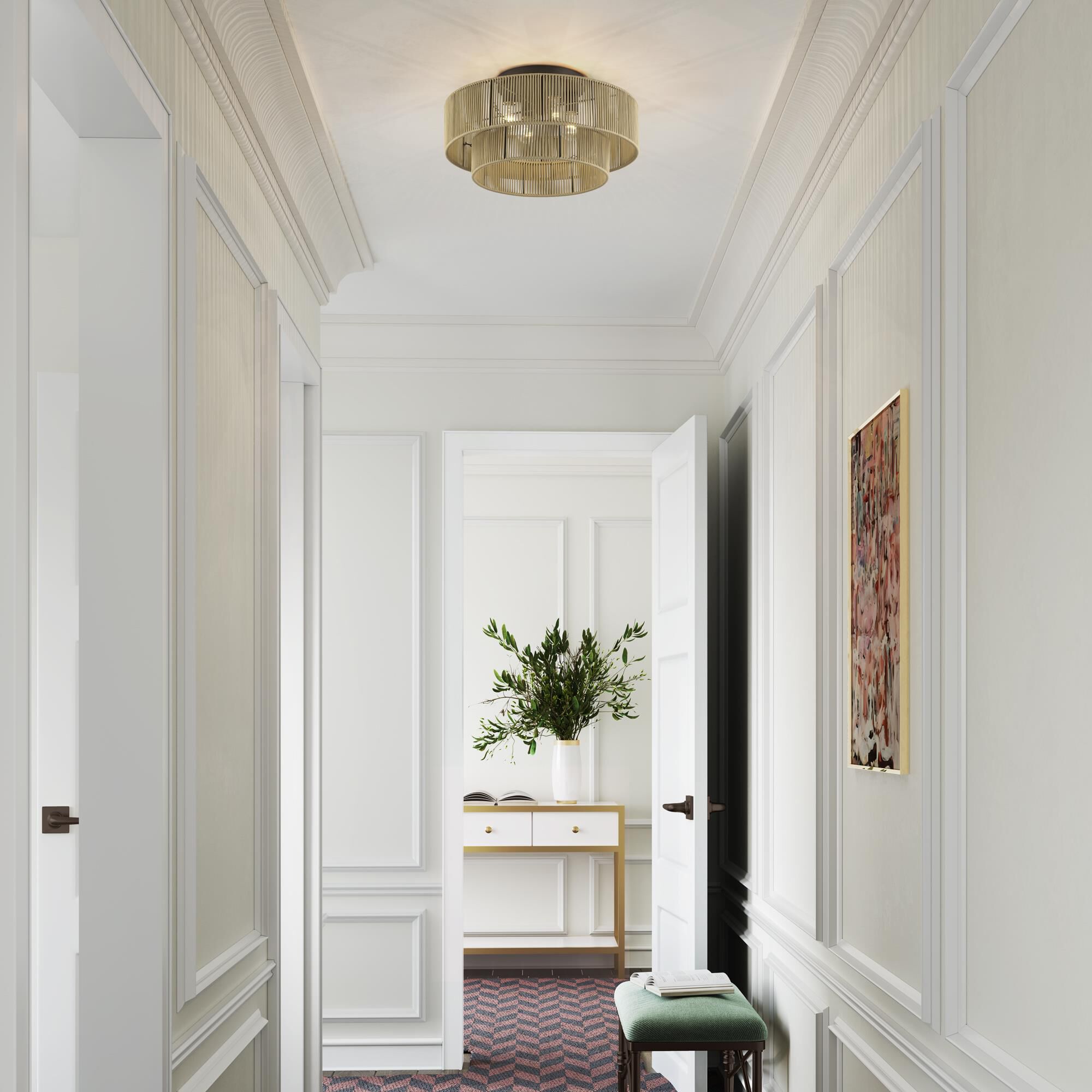 Acordia 21 Inch Semi Flush Mount by Livex Lighting