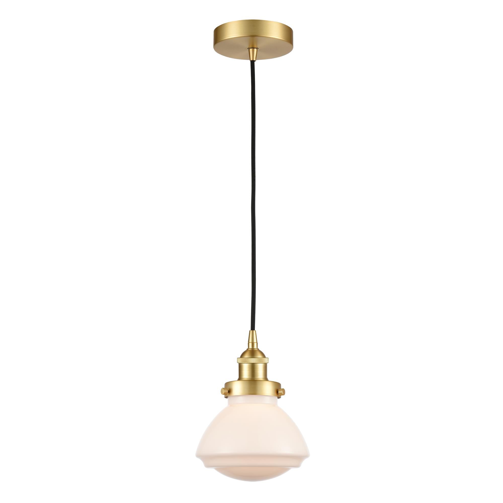 Shown in Satin Gold finish and Frosted glass